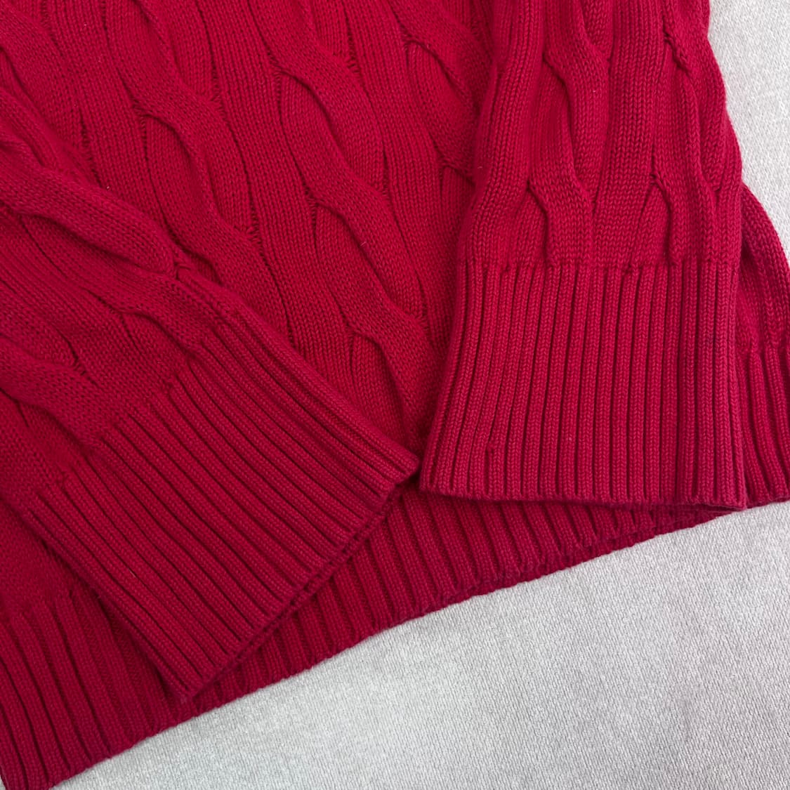 W 95 폴로 랄프로렌 커프스 꽈배기 니트 상품이미지4