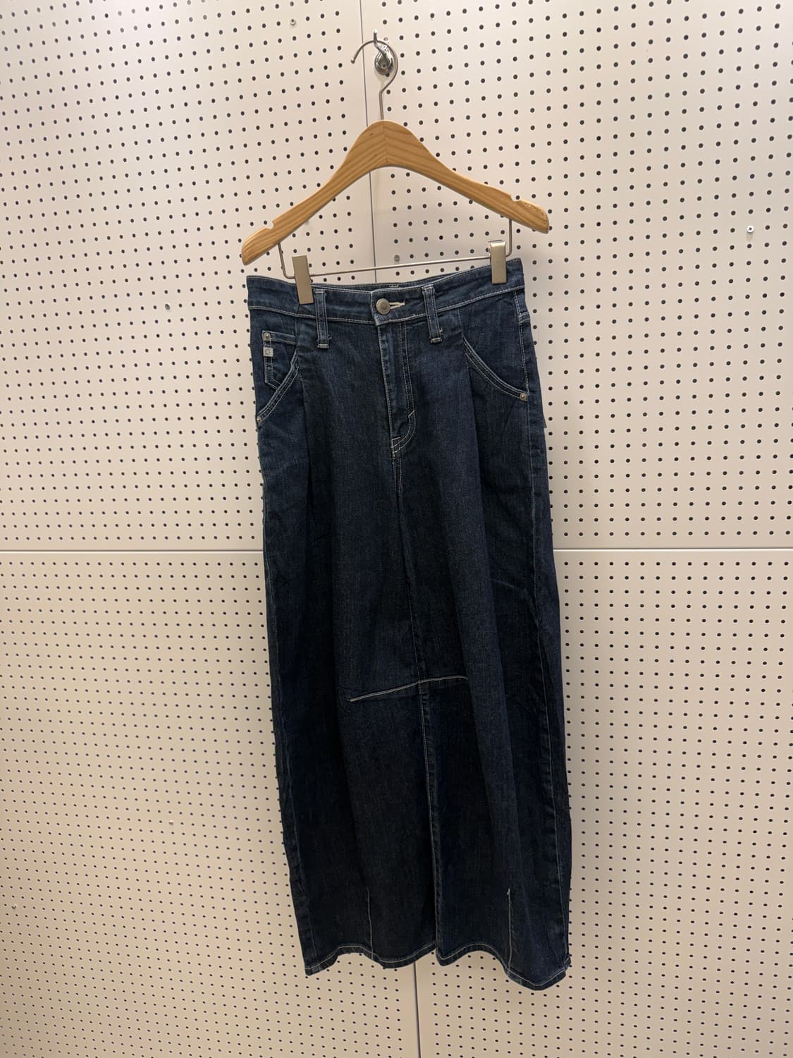 일본 빈티지 썸띵 스티치 포인트 벌룬 데님 팬츠 U883 상품이미지3