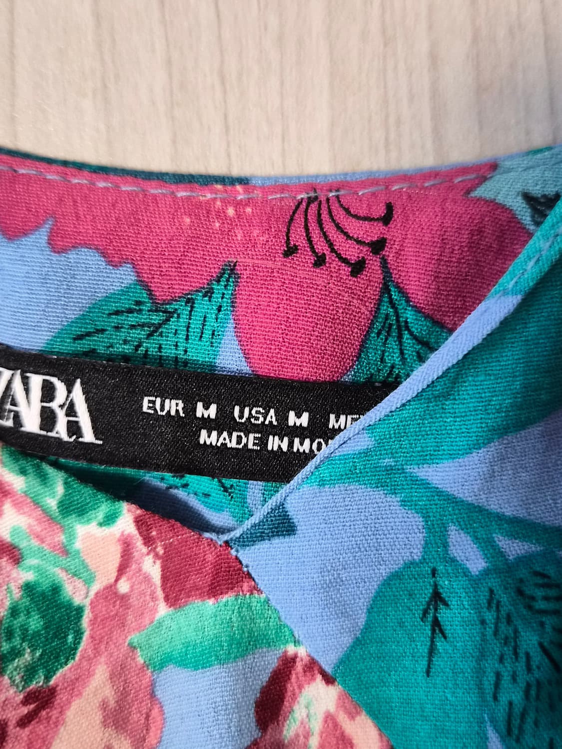 [ZARA] 화사한 플라워 패턴 슬립 롱 원피스 (상태 최상) 상품이미지5