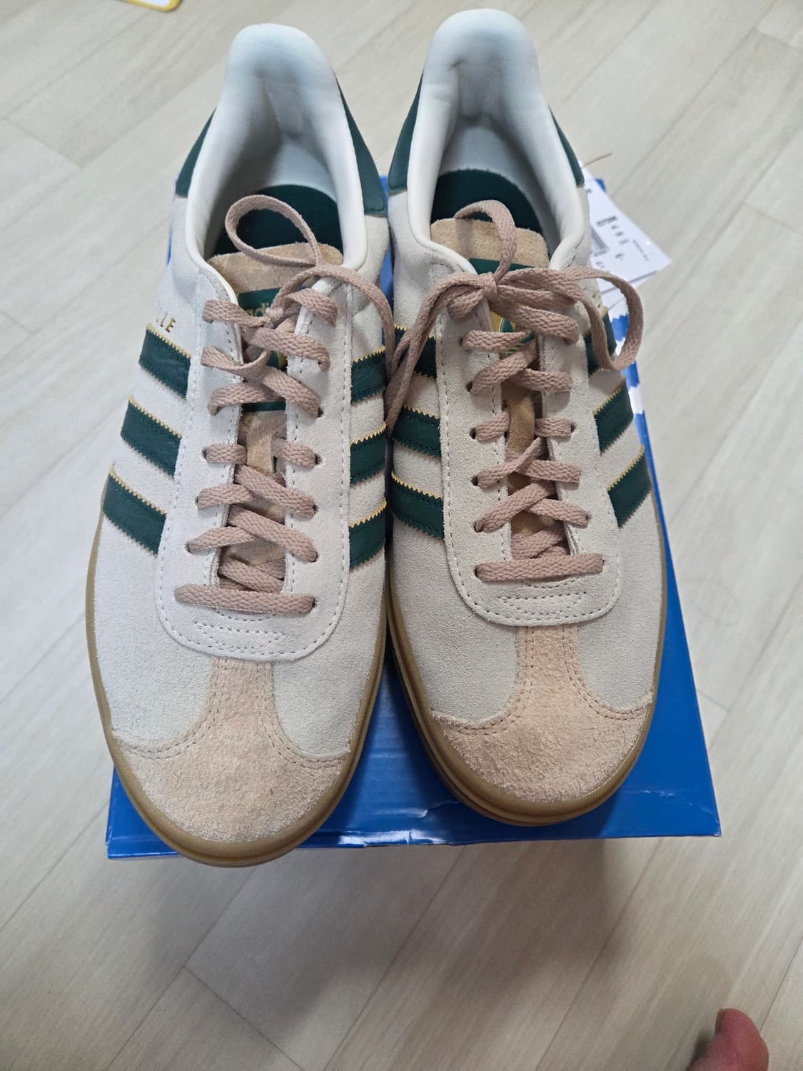 270 아디다스 가젤 볼드 크림 화이트 그린 상품이미지4