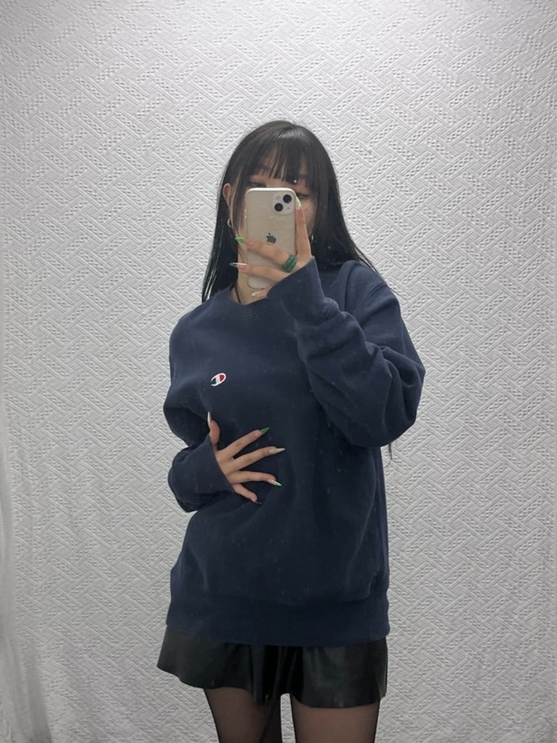 챔피언 리버스위브 자수로고 모던 맨투맨 스웻셔츠 M C09242 상품이미지2