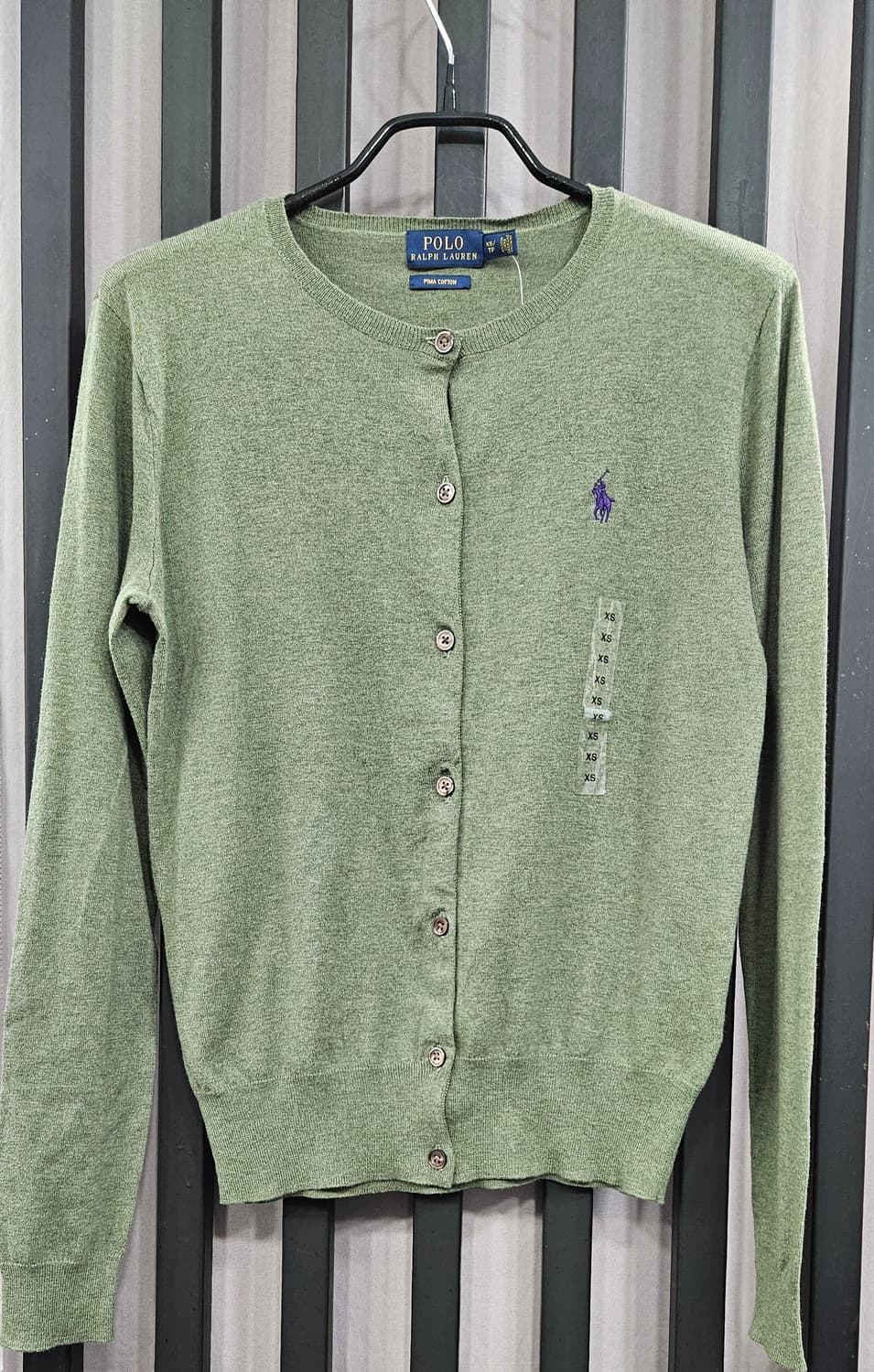 (새상품)폴로 랄프로렌 올리브색 가디건 XS 상품이미지1