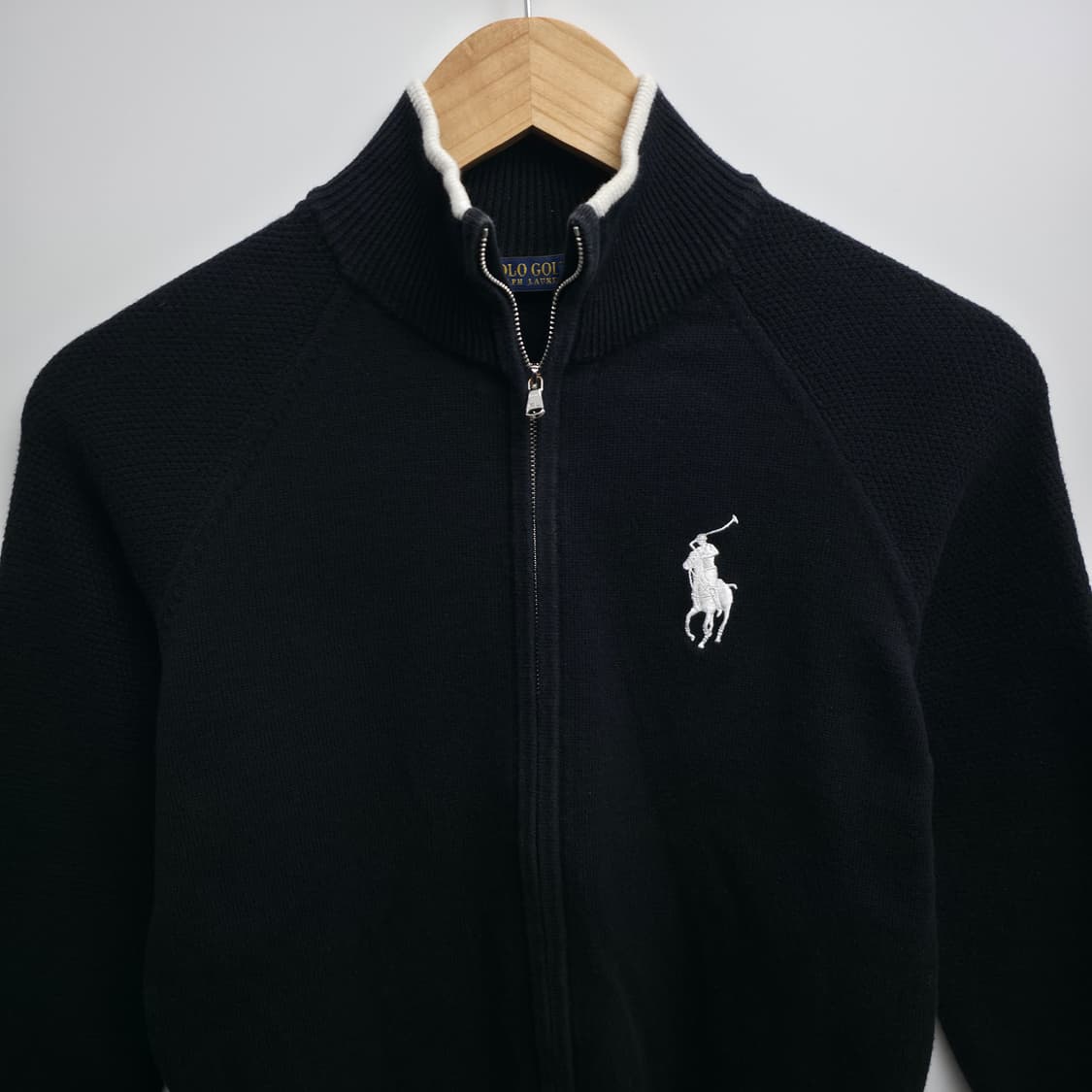[S] 폴로 랄프로렌 골프 블랙 니트 집업 가디건 상품이미지2