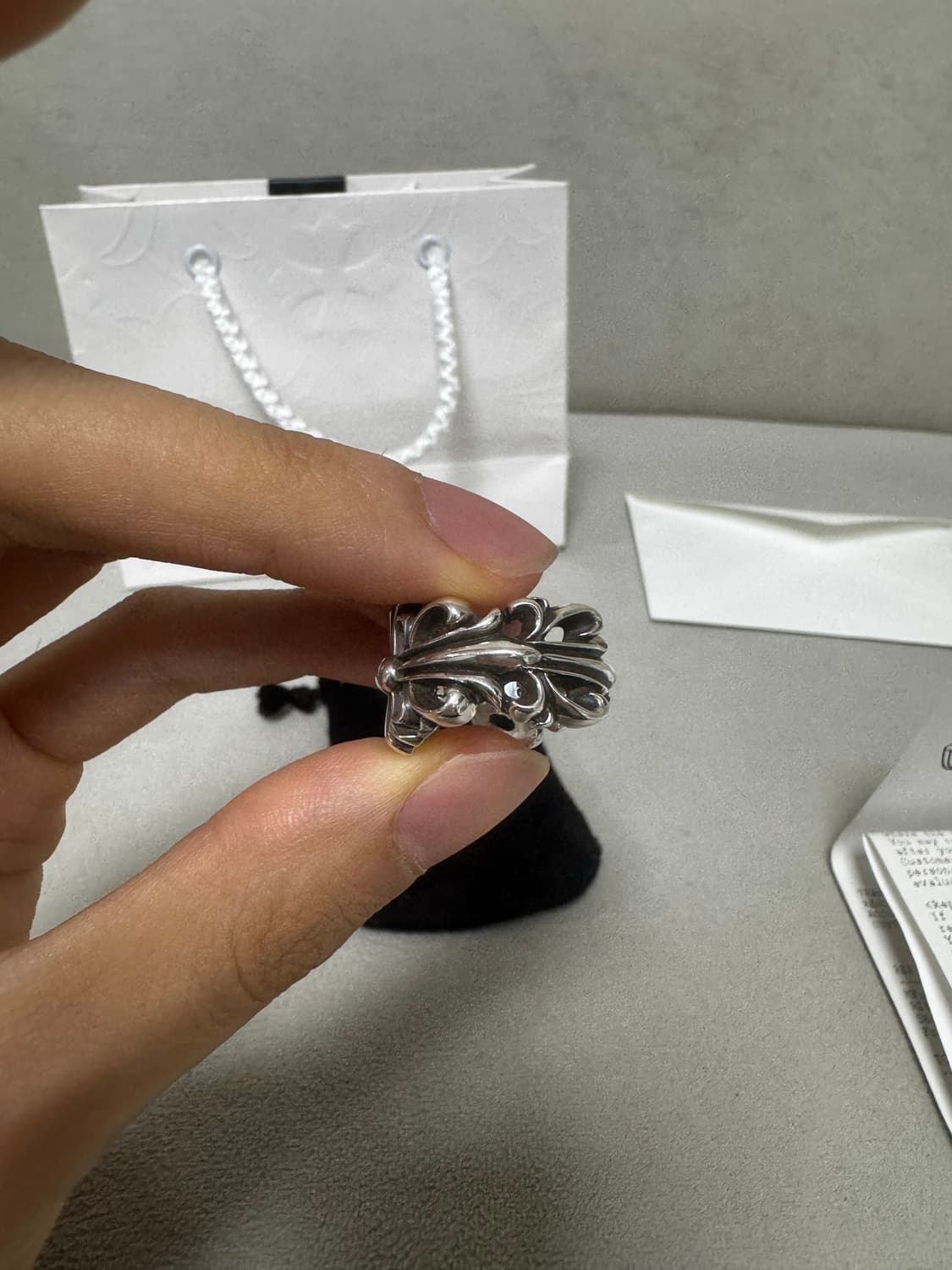 크롬하츠 더블 플로랄링 us6.5 상품이미지6