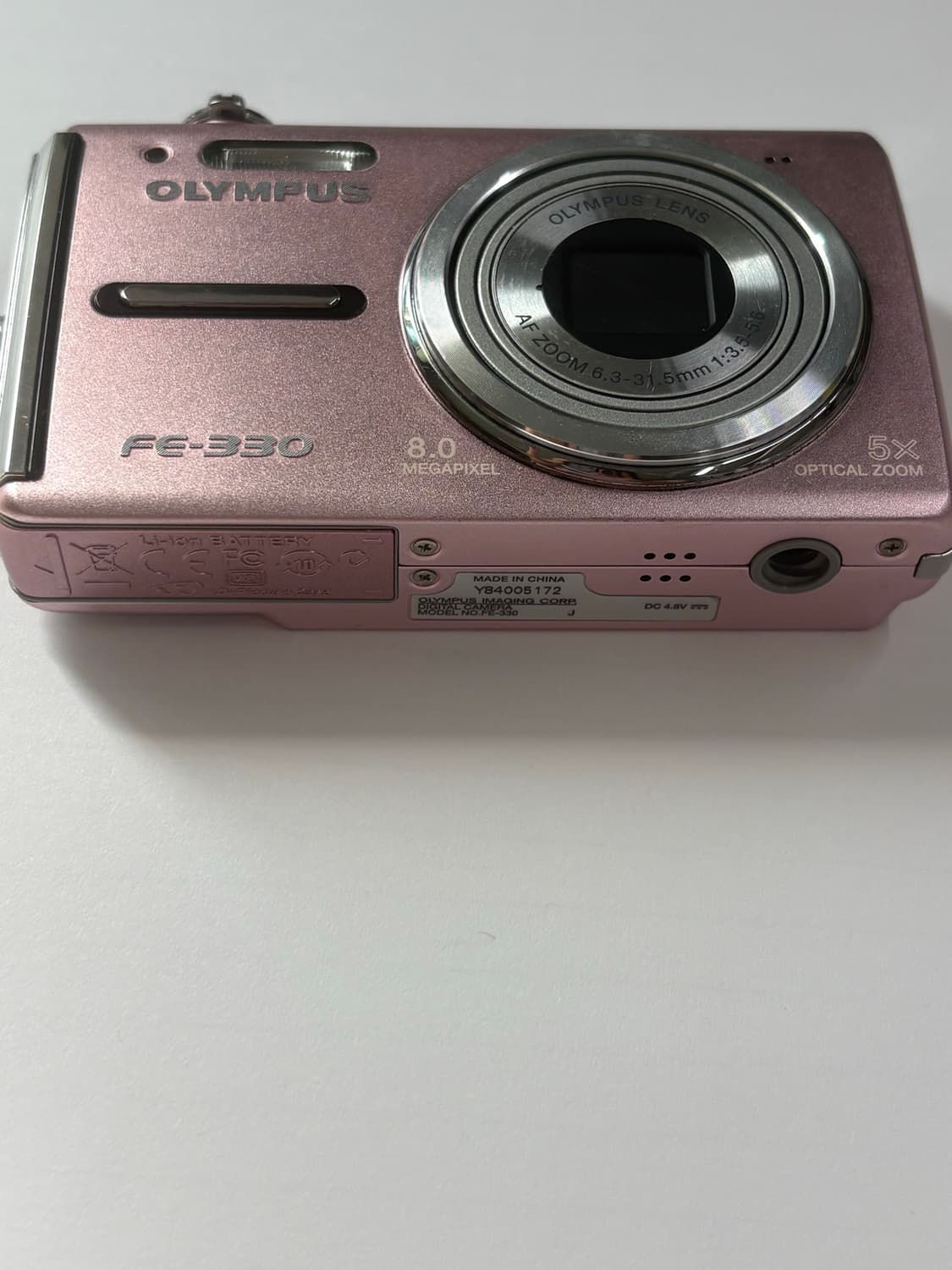올림푸스 fe-330 핑크 빈티지 디카 디지털카메라 상품이미지5