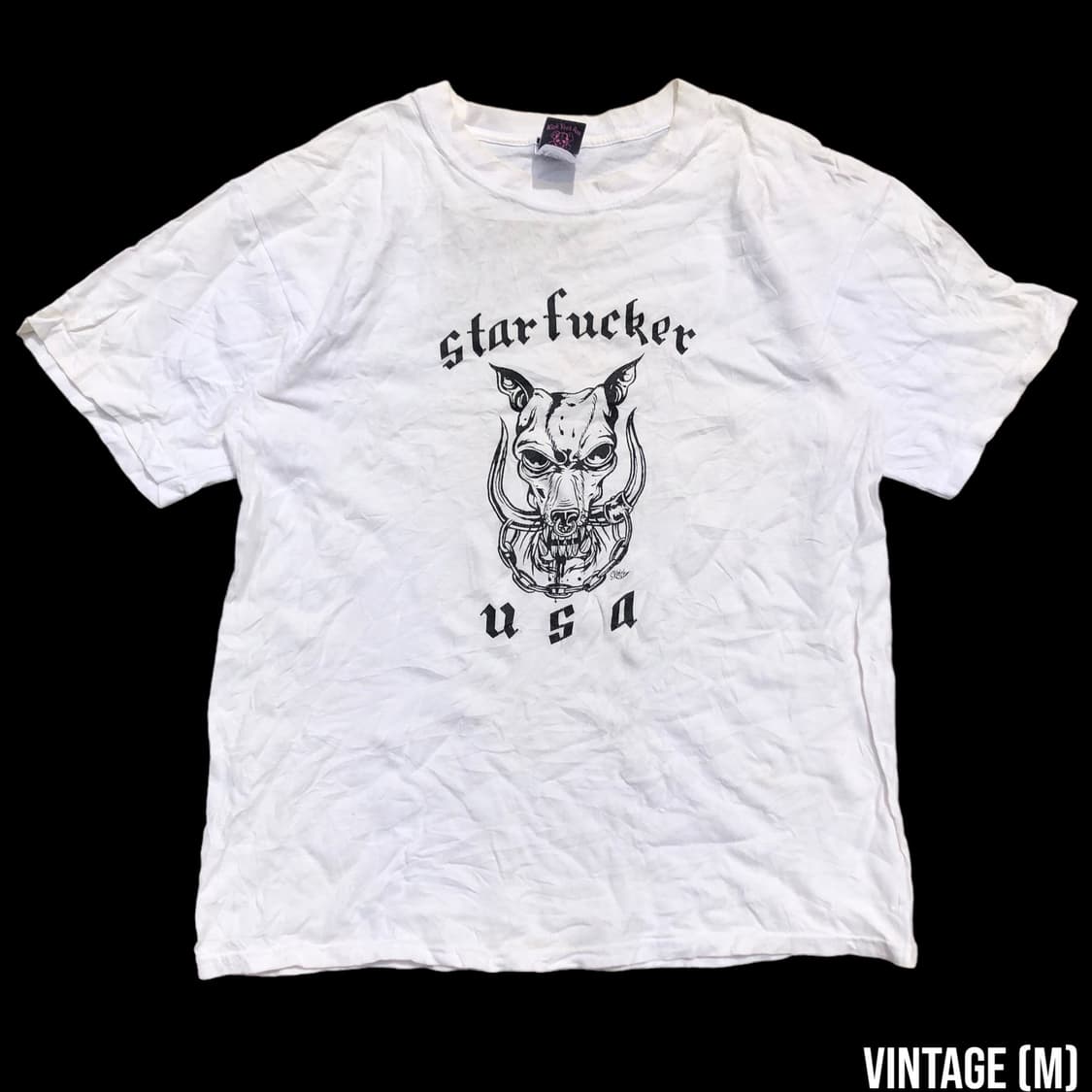 [M] 빈티지 Star Fuxxxxx 프린트 티셔츠 상품이미지1