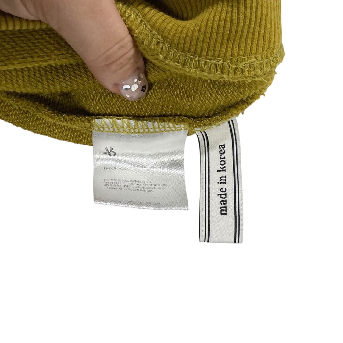 앤더슨벨 스몰로고 맨투맨 상품이미지4