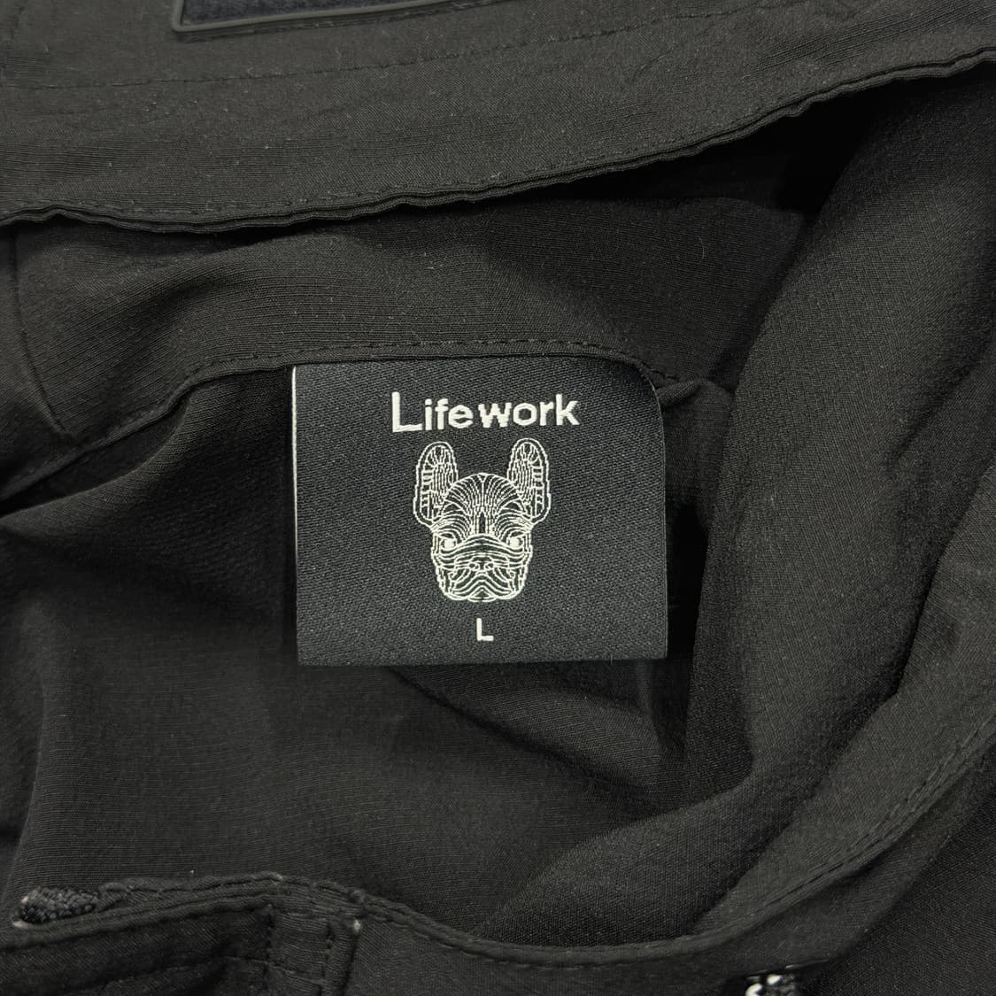 라이프워크 릴렉싱 나일론 긴팔 아노락 후드티 블랙 L 상품이미지4