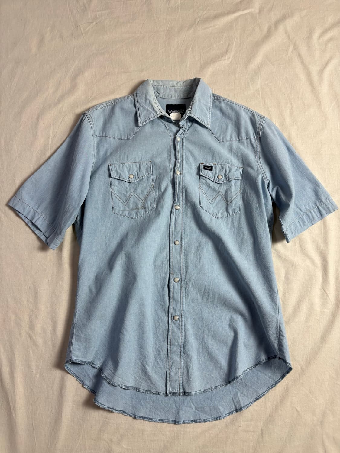 Wrangler 랭글러 연청 반팔 셔츠 L 상품이미지1