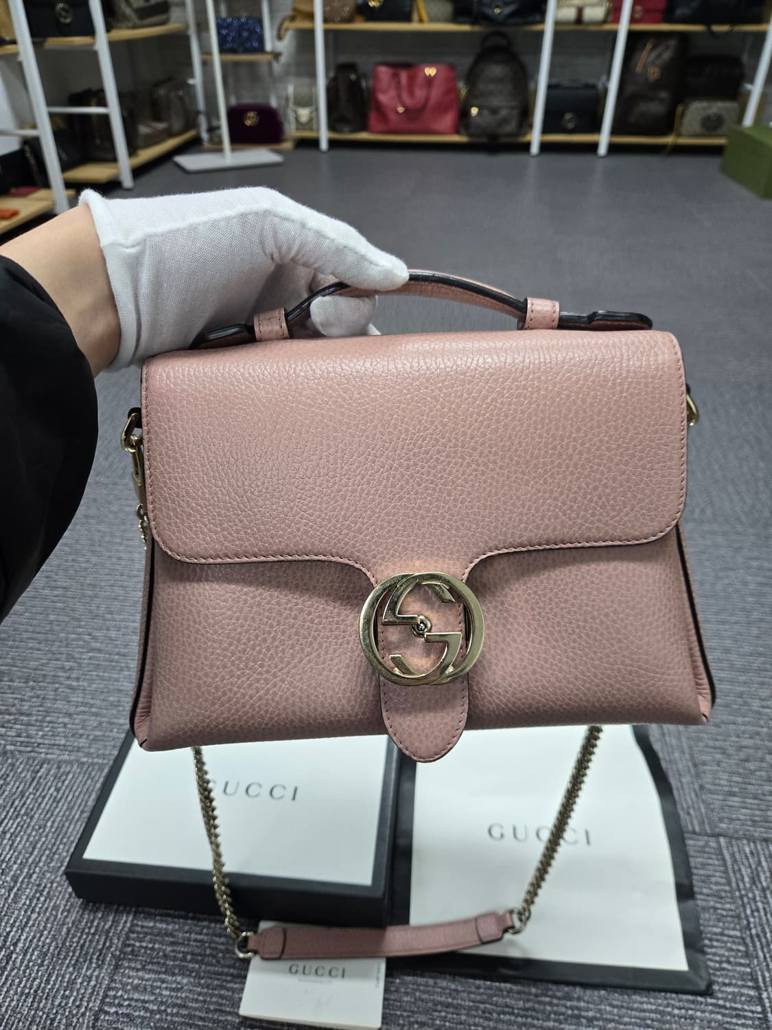 [특가][정품] 구찌 인터로킹 체인백 상품이미지2