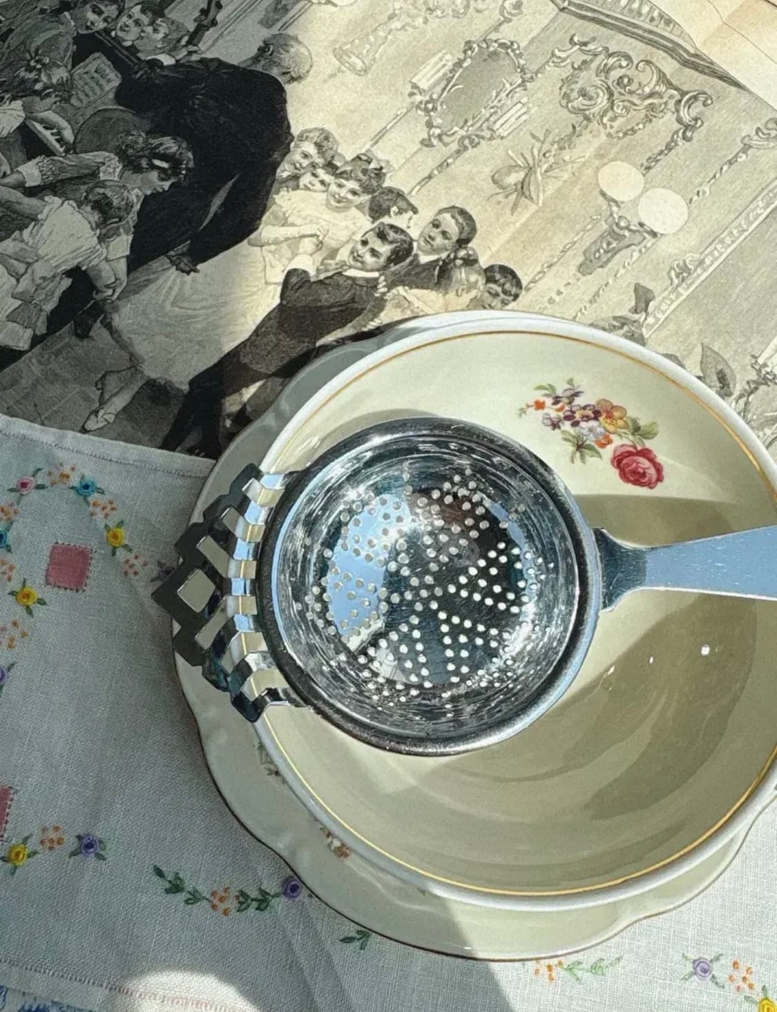 영국 빈티지 크롬플레이트 티스트레이너 상품이미지2