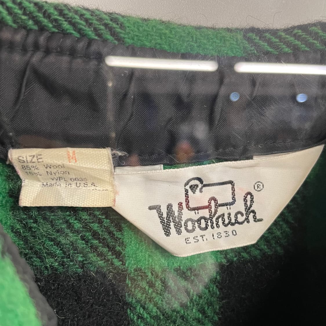 80s 울리치 버팔로 울 체크셔츠 상품이미지8