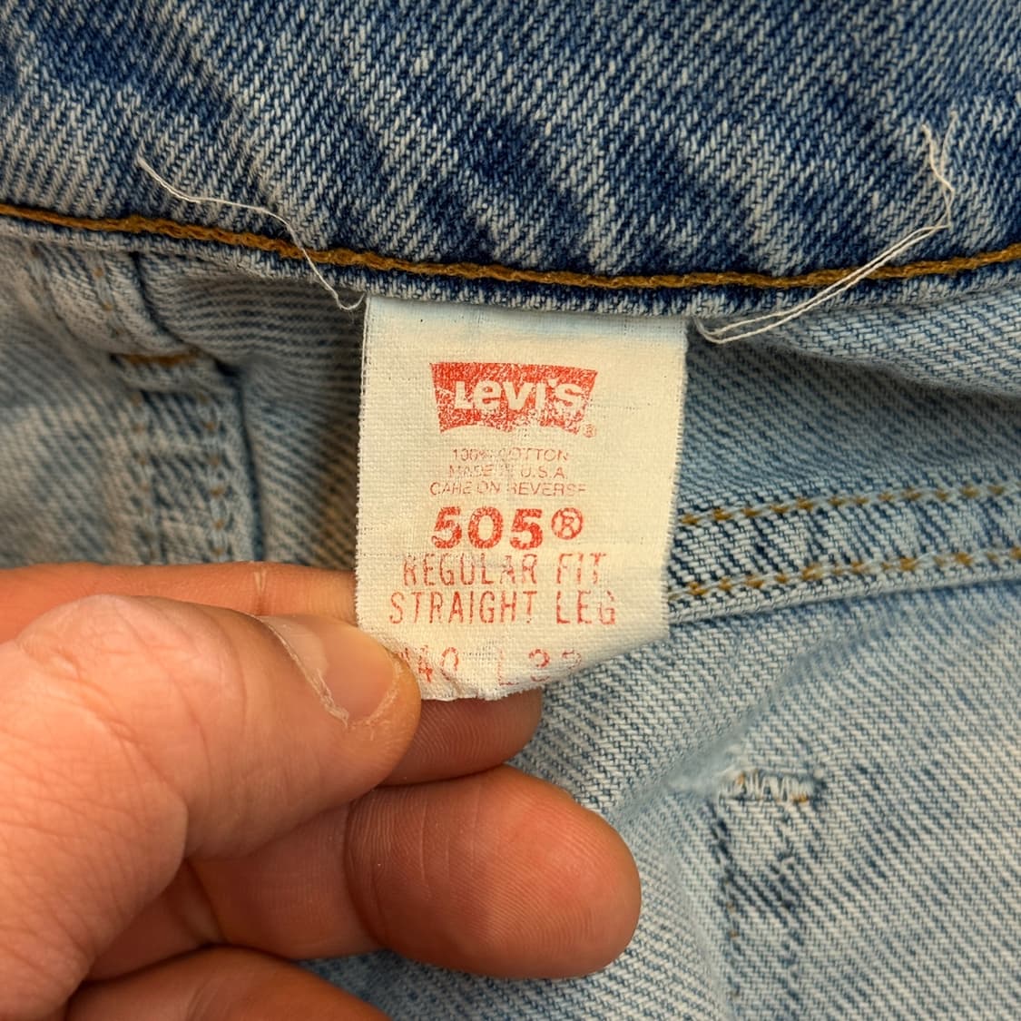 90S 리바이스 오렌지탭 MADE IN USA 505 36 37 상품이미지8