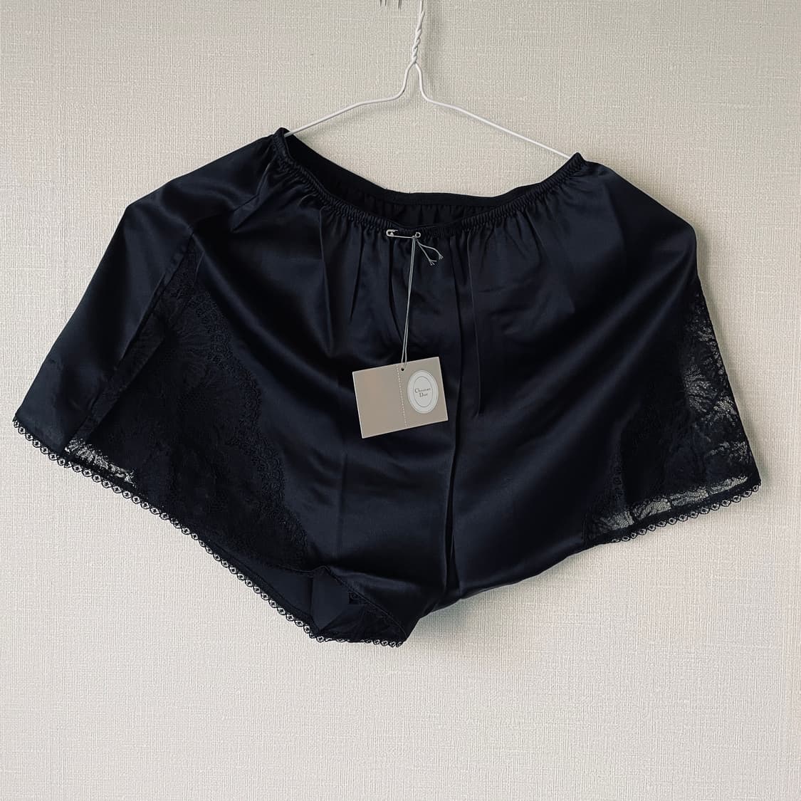 디올 블랙 레이스 슬립 팬츠 새상품 상품이미지1