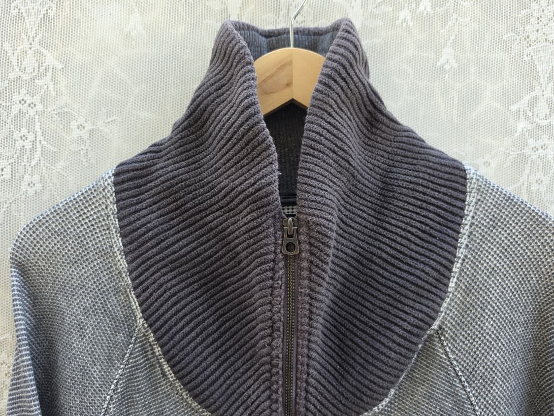 Diesel 디젤 숄카라 와플 니트 집업 상품이미지5