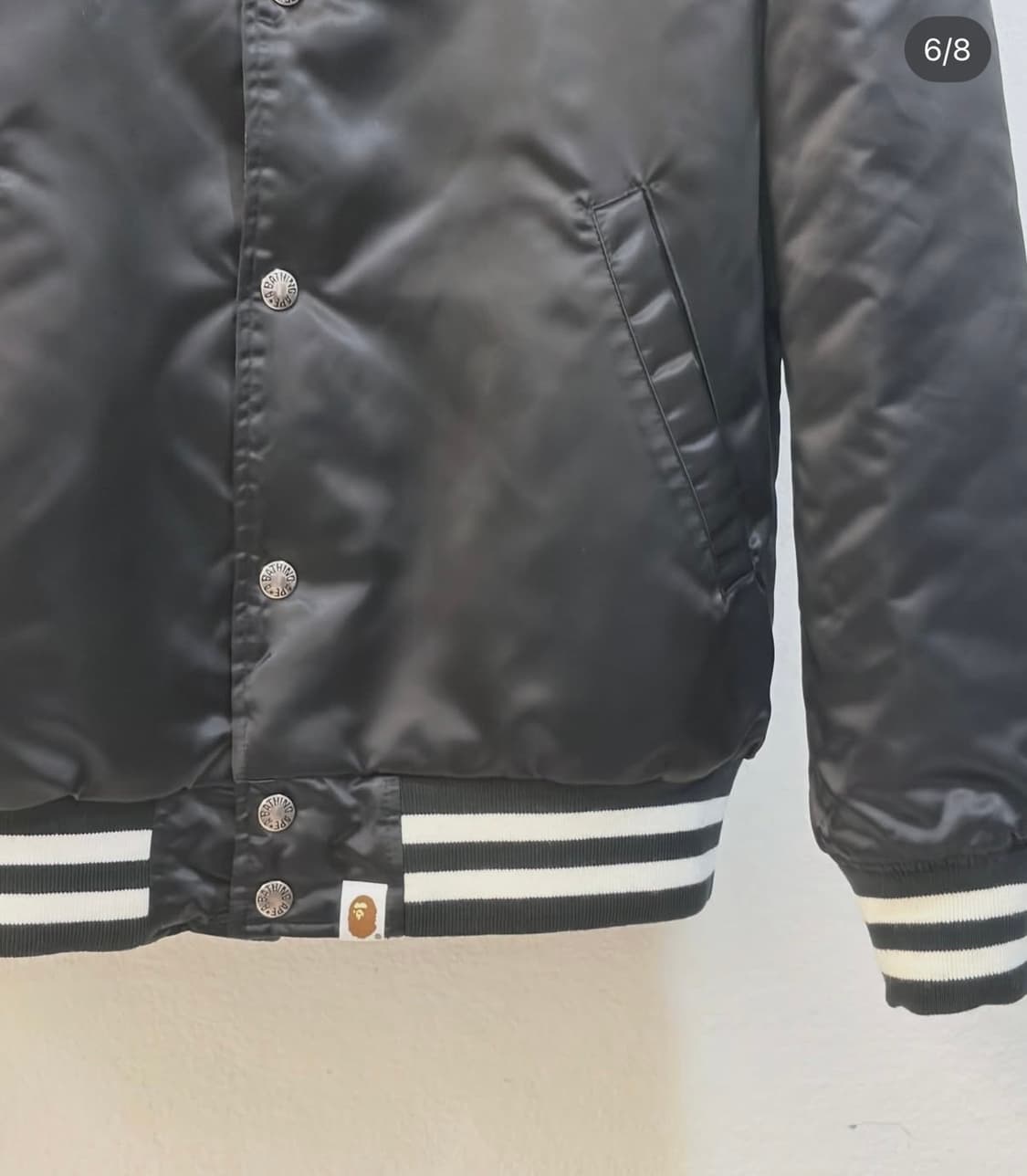 베이프 리버서블 양면 팀자켓 블루종 바시티 상품이미지6