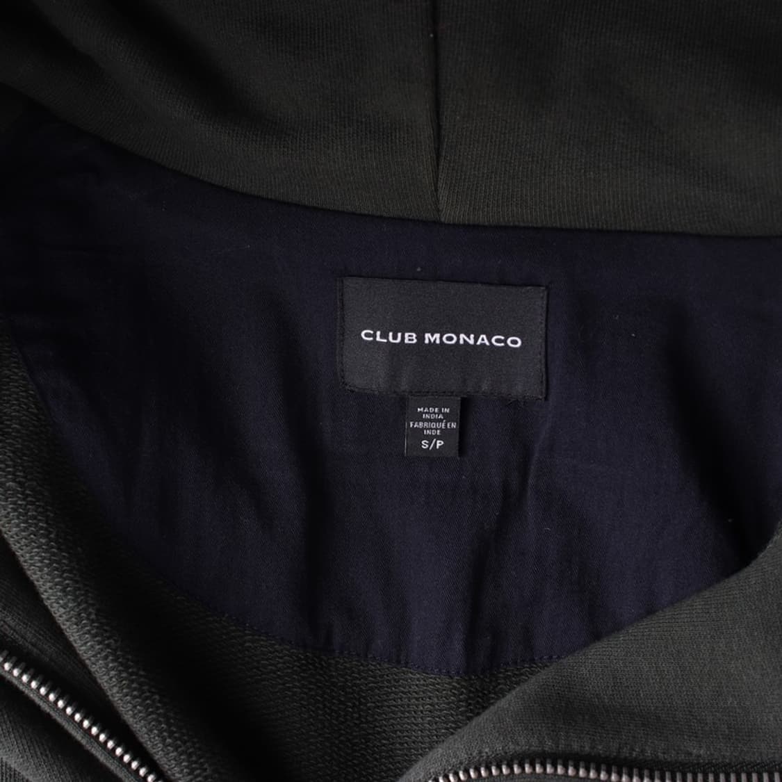 클럽모나코 하프 집업 기모 후드티 S 상품이미지5