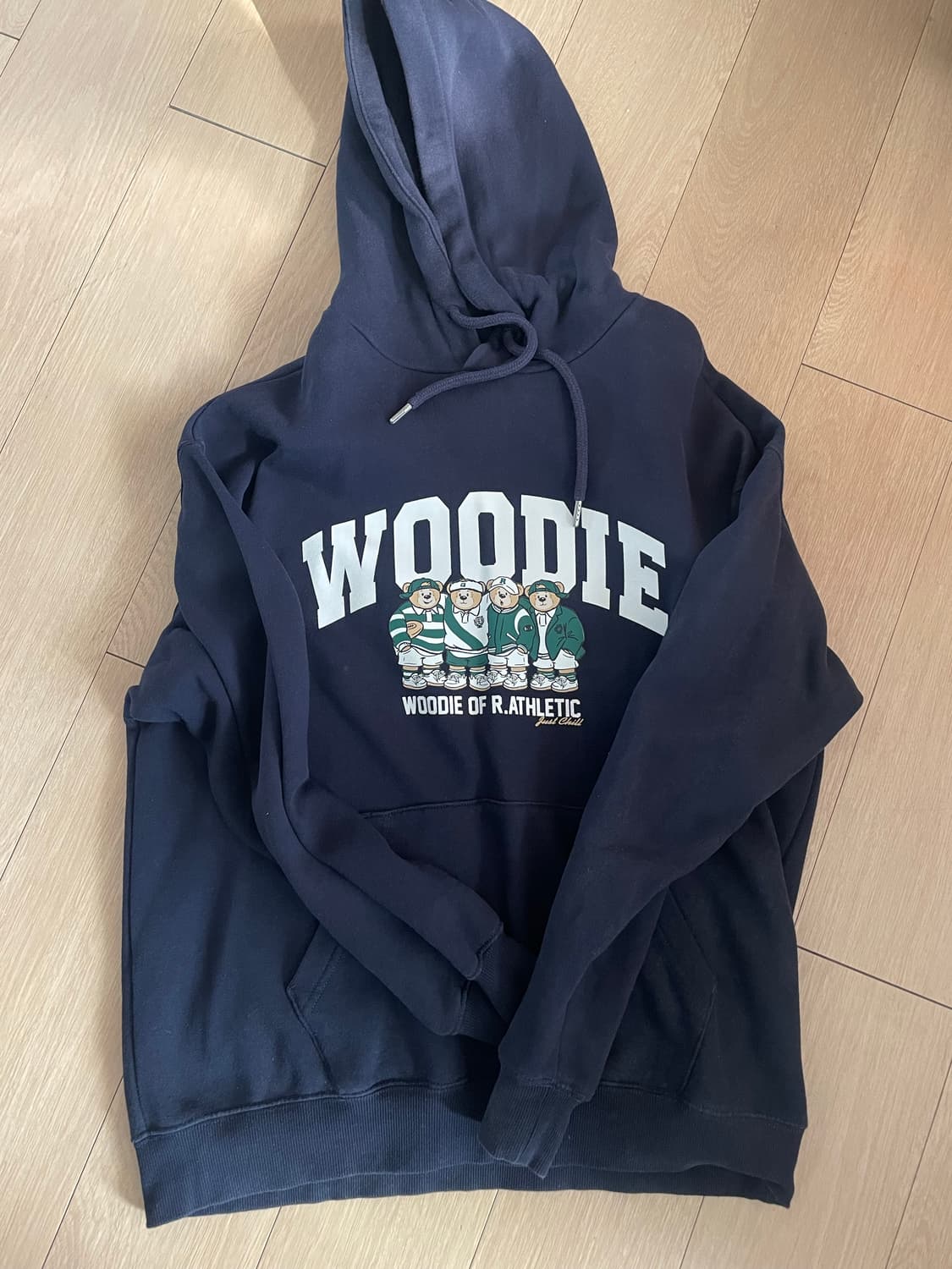 (진짜 새 제품급)스파오 우디 후드티 네이비 L 상품이미지1
