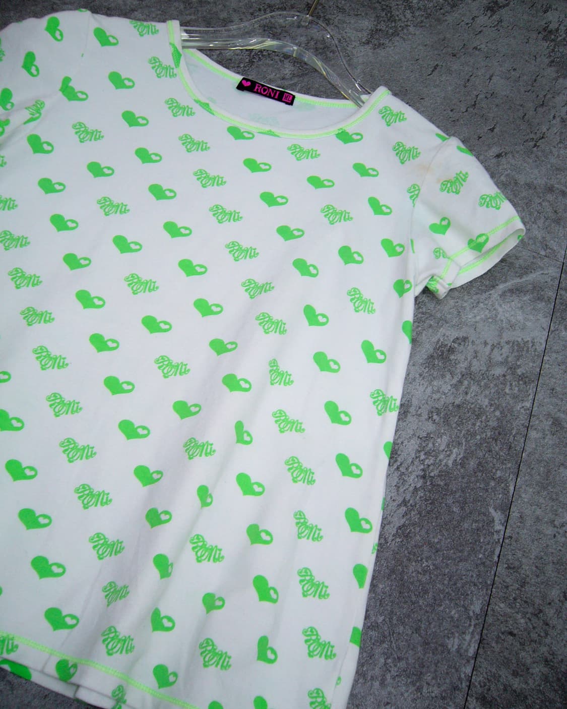 RONI Green Heart Top 상품이미지3
