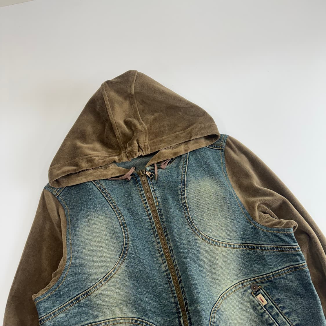 Jambangee 잠쟁이 데님 후드 자켓  상품이미지4