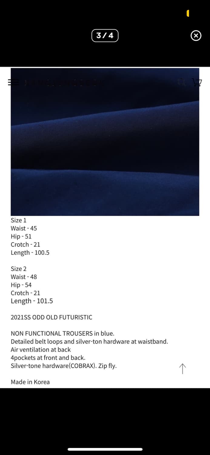 2) 강정석 non functional trousers 상품이미지3