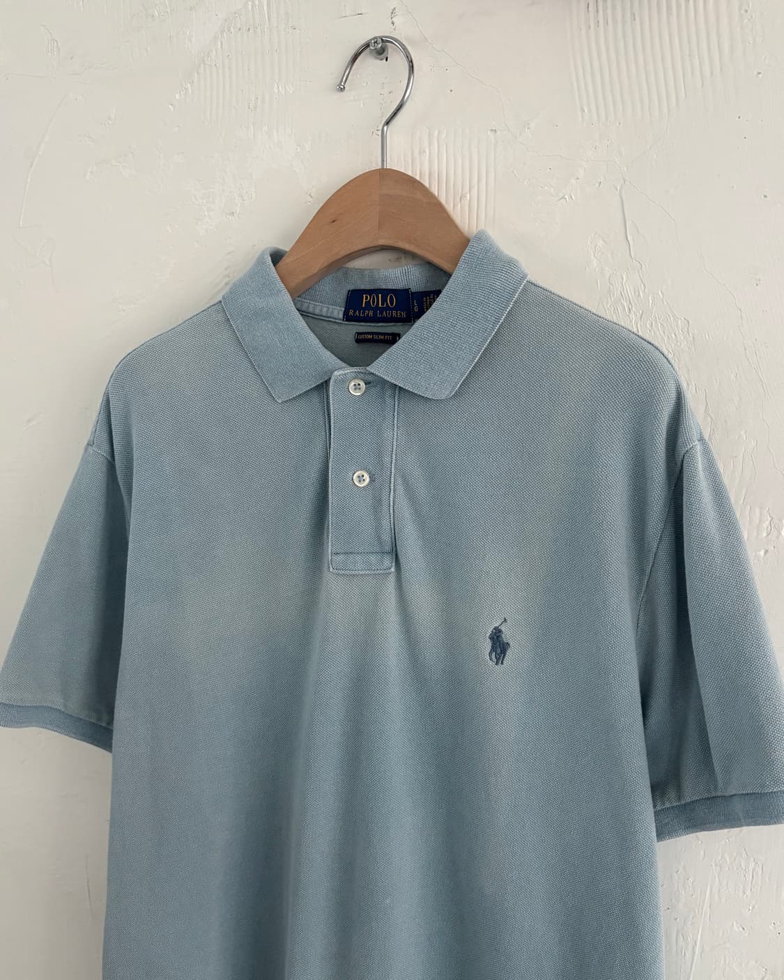 Polo 폴로 랄프로렌 신형 워시드블루  코튼 PK 카라티셔츠 상품이미지2
