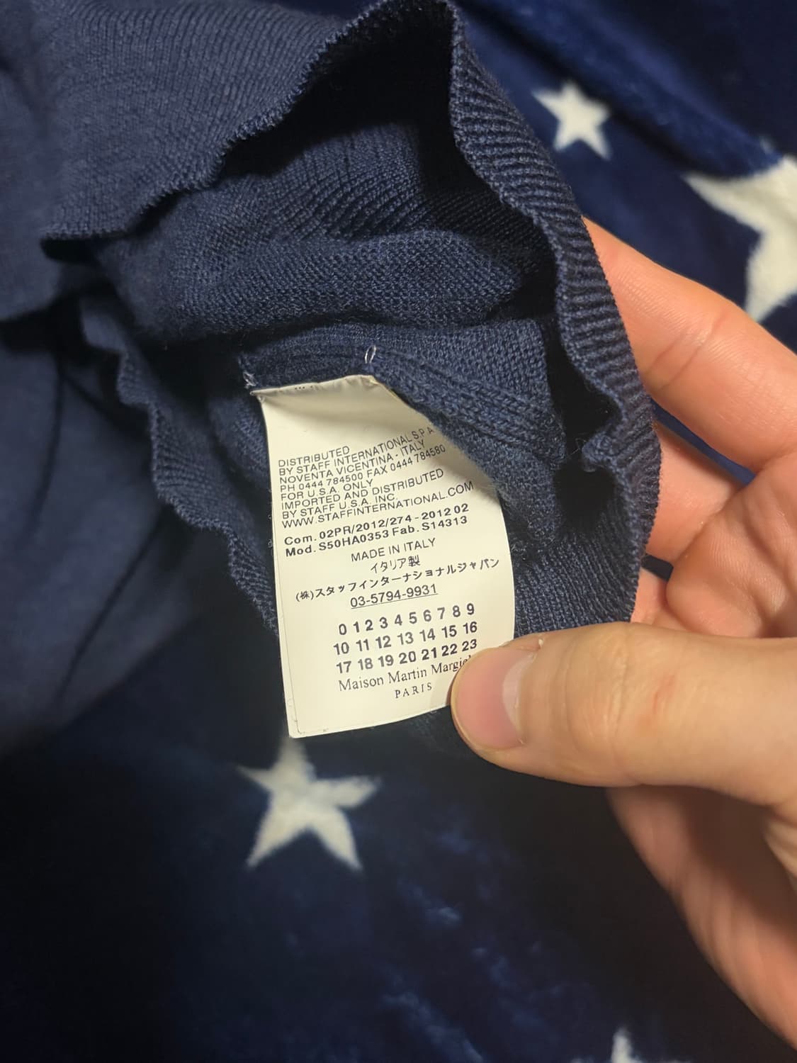 마르지엘라 카라 브이넥 니트 s 상품이미지4