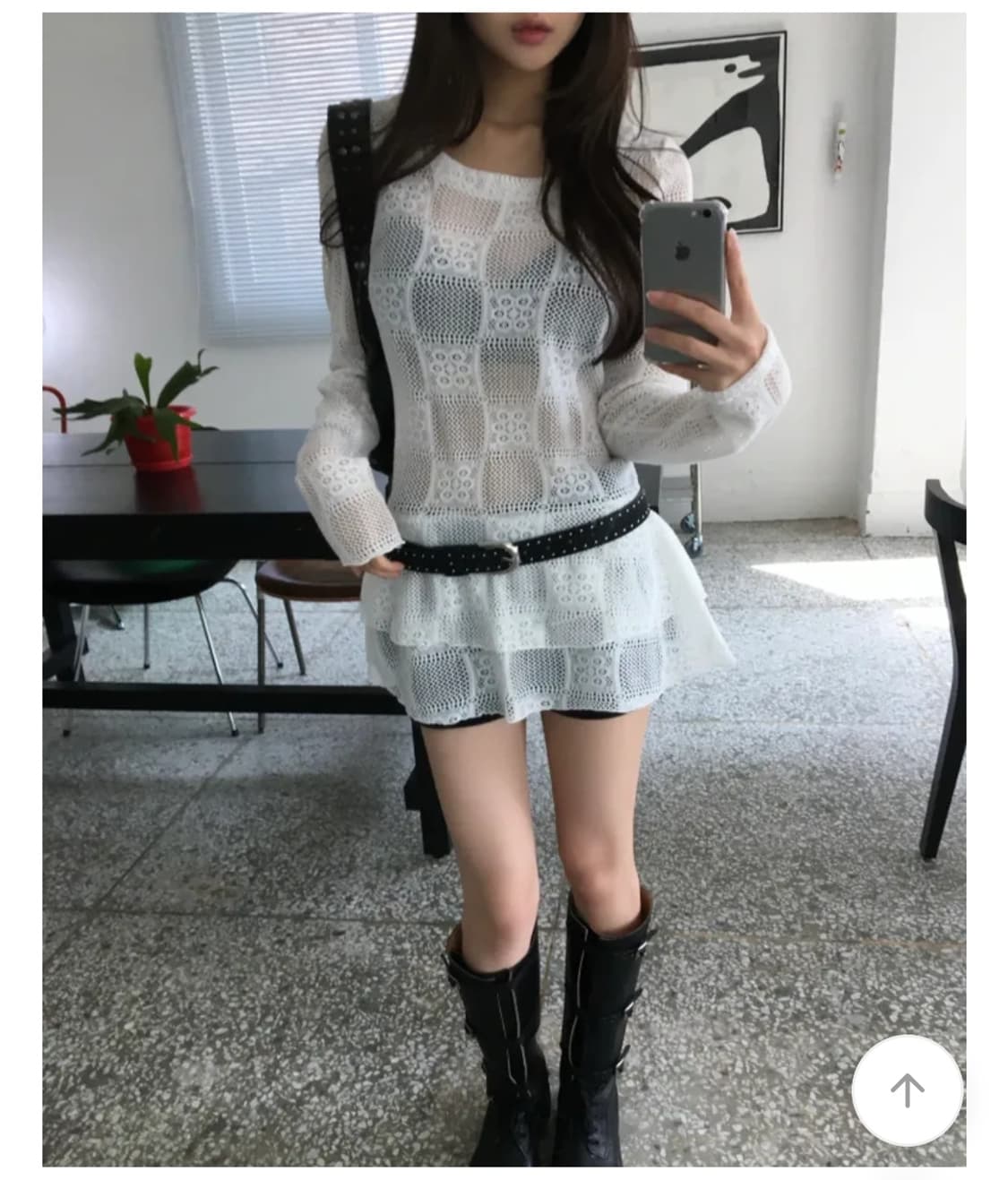 Soand 체크 니트 원피스 원가 52000원 상품이미지1