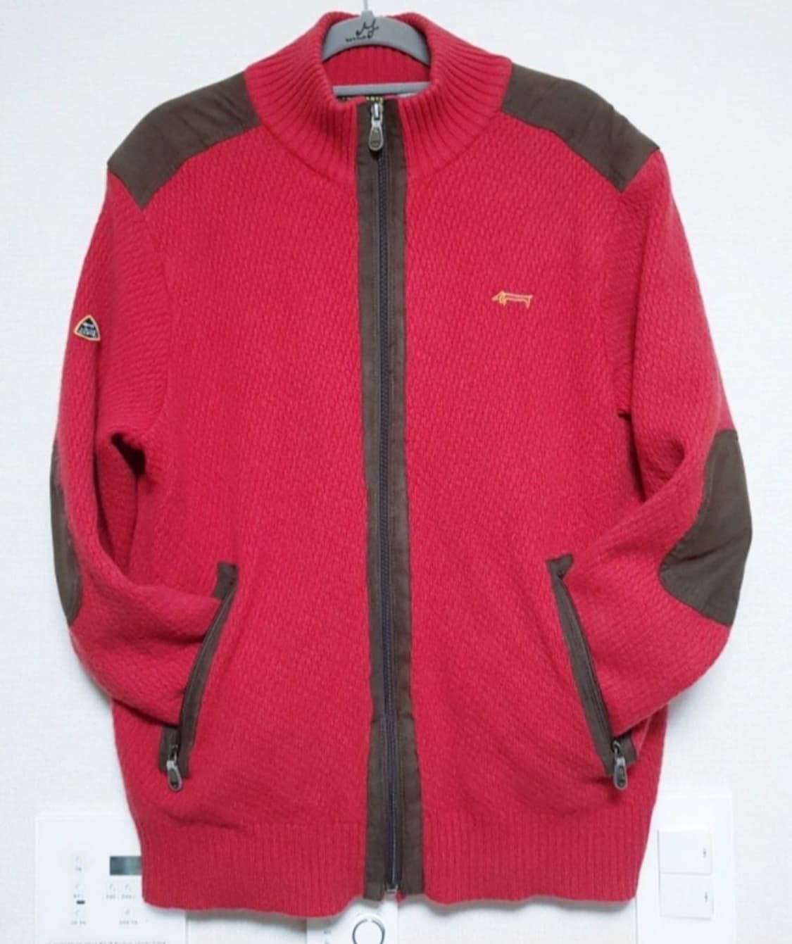 루이까스텔 스웨터 울 니트 집업 쟈켓 100 상품이미지2