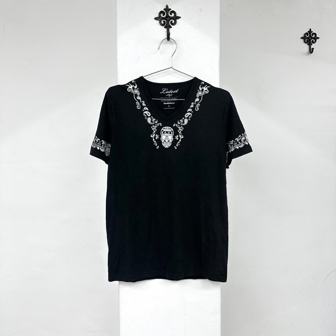 skull paisley line short sleeve 상품이미지3
