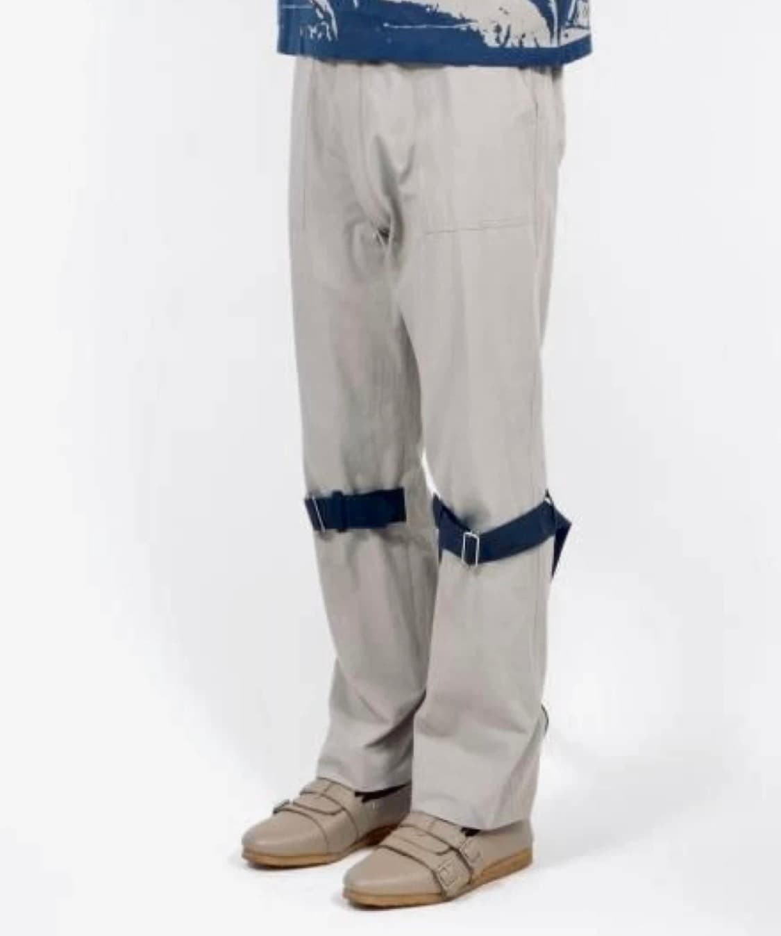 PHINGERIN BONTAGE PANTS GREY x NAVY S 상품이미지3