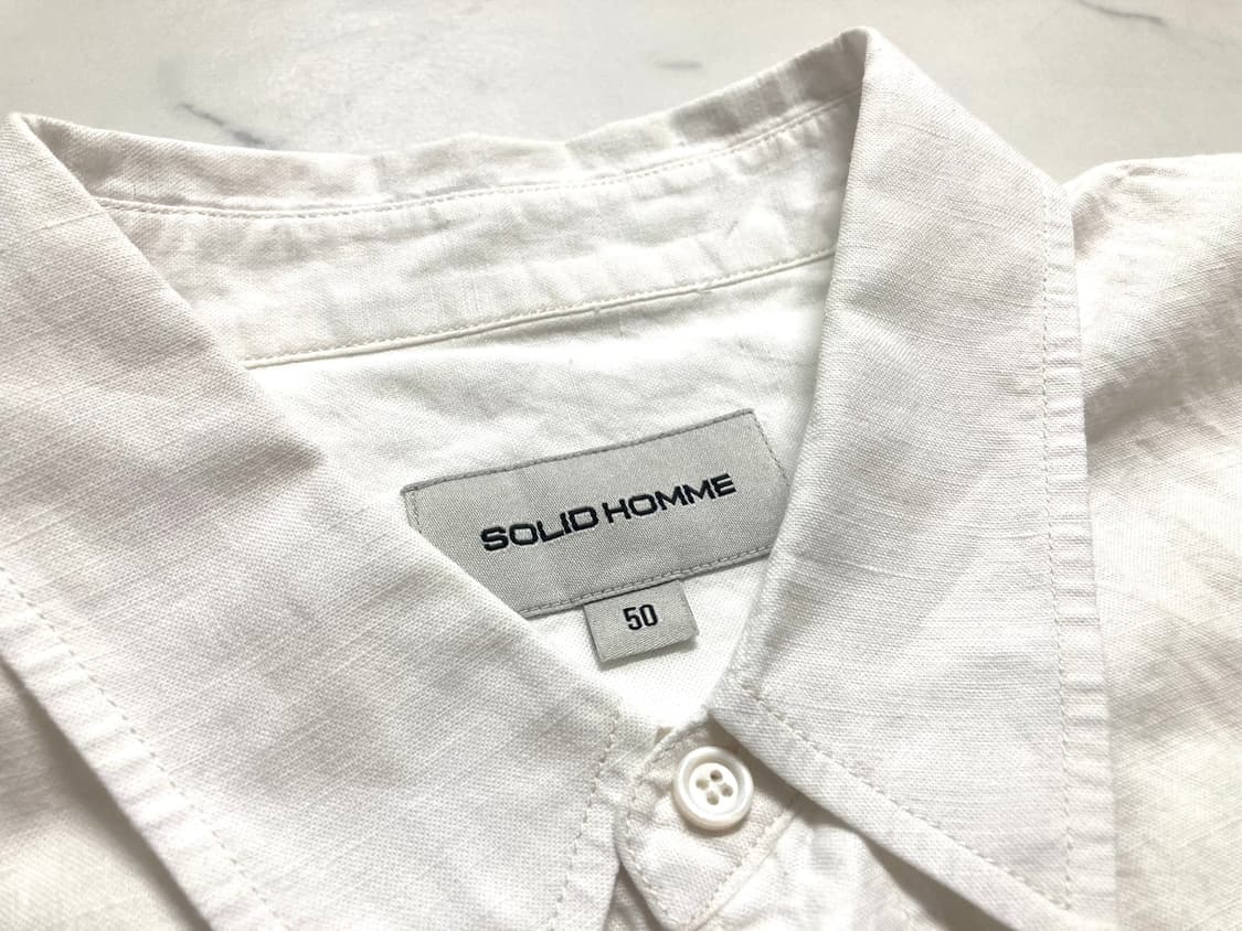 솔리드옴므 18ss 화이트 셔츠 50사이즈, 100-105 상품이미지3