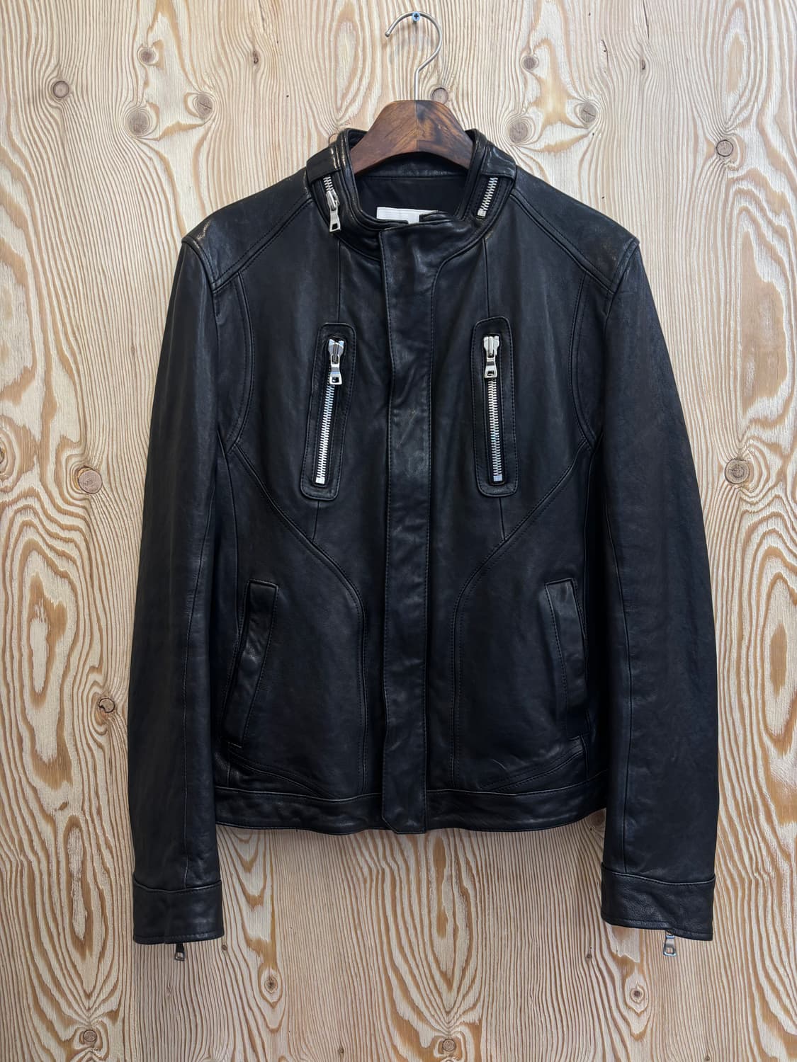 SLCZ 셀렉티즘 레더 라이더 자켓 상품이미지1