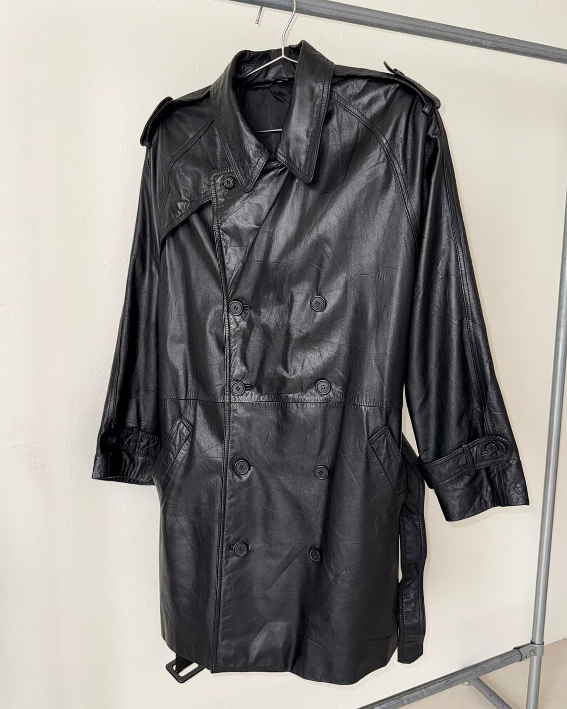 빈티지 소가죽 트렌치 상품이미지4