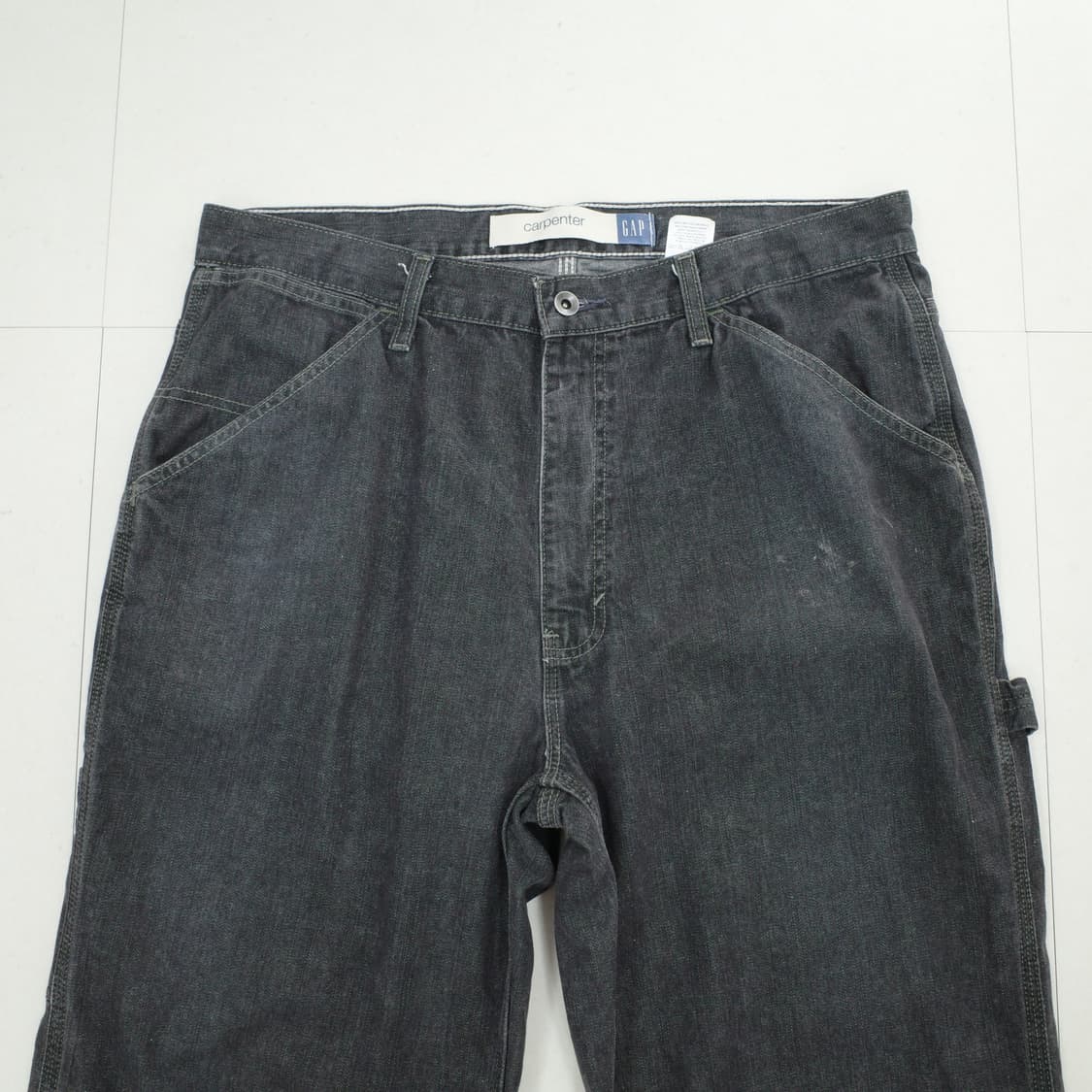 00s 올드 갭 GAP 빈티지 카펜터 데님 팬츠 36/30 (다크그레이) 상품이미지3