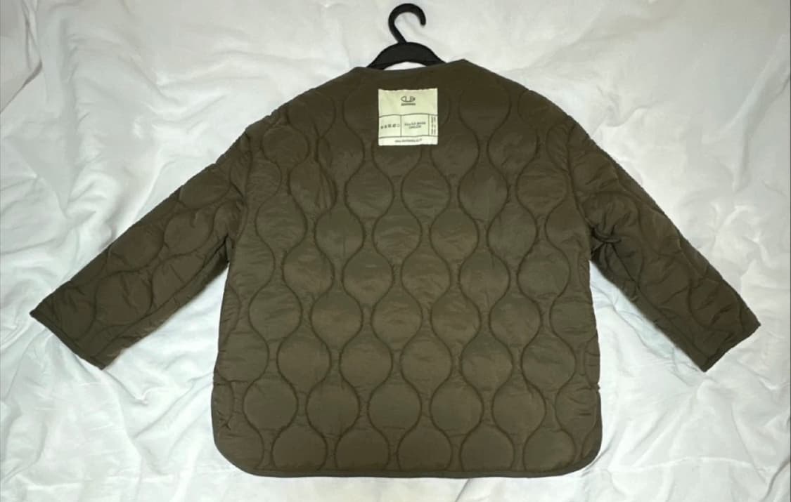 [미 시착 새 상품] 돈비레잇 퀼팅 자켓 카키 상품이미지7