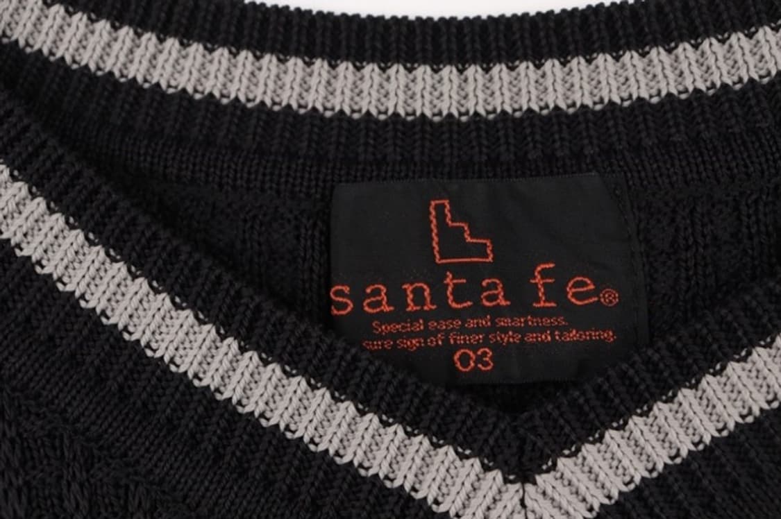 M) santafe 크롭 와플 니트 상품이미지4