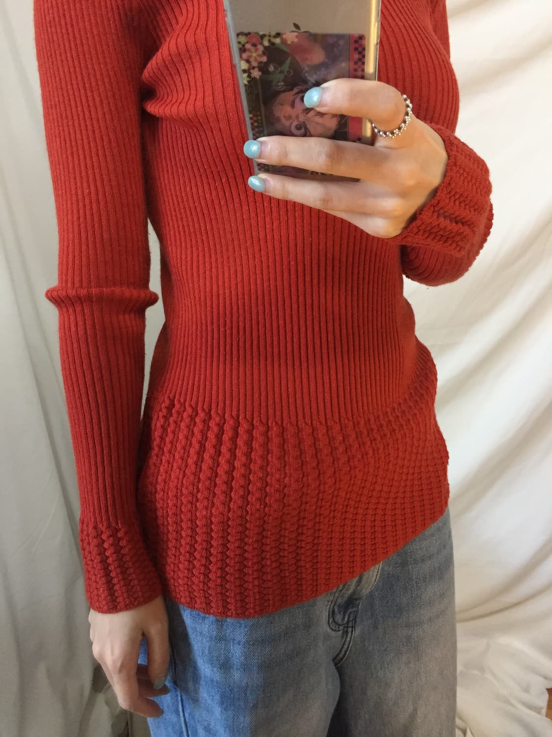 골지 디테일 목폴라 상품이미지5