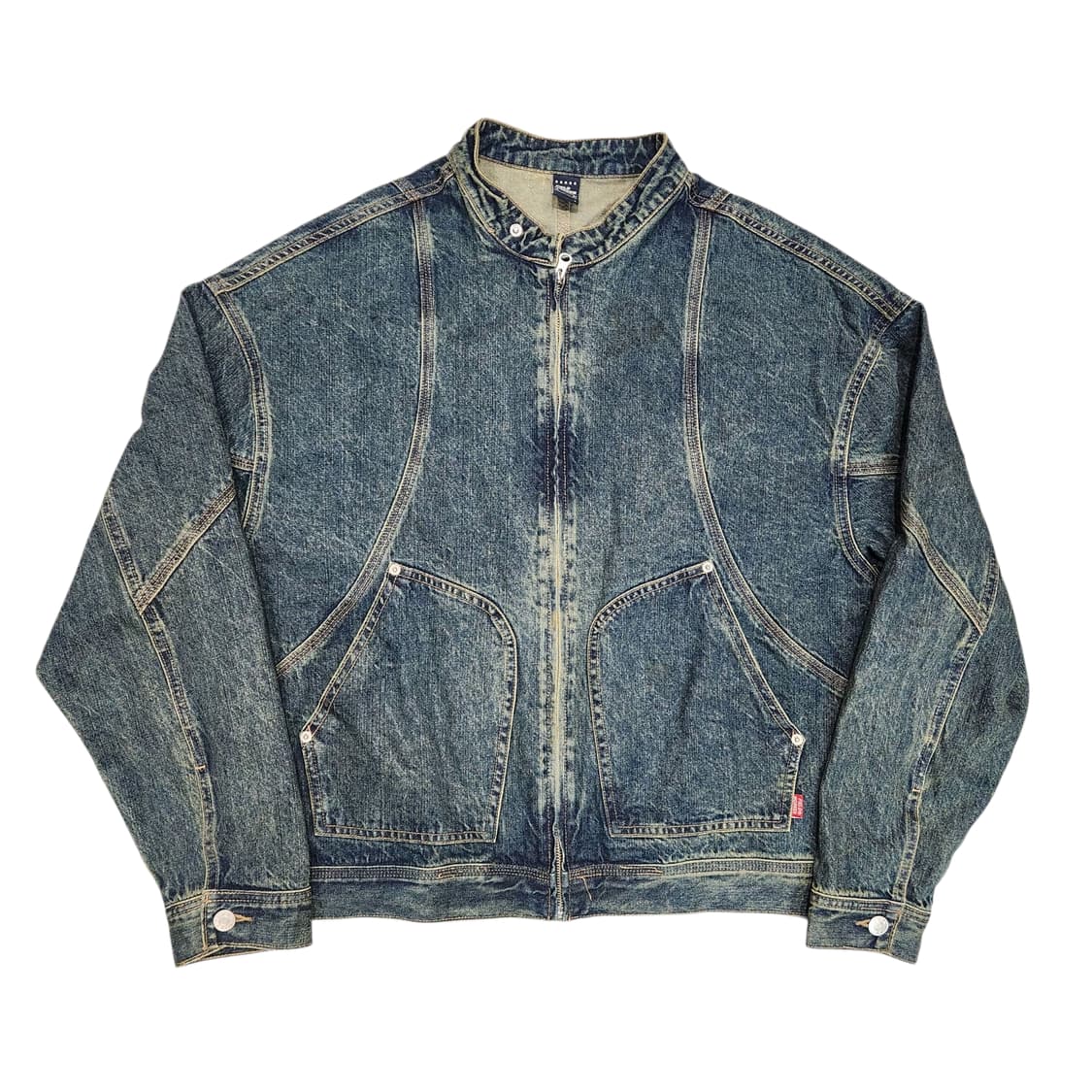 필드워커 워싱 데님 집업 자켓 상품이미지1