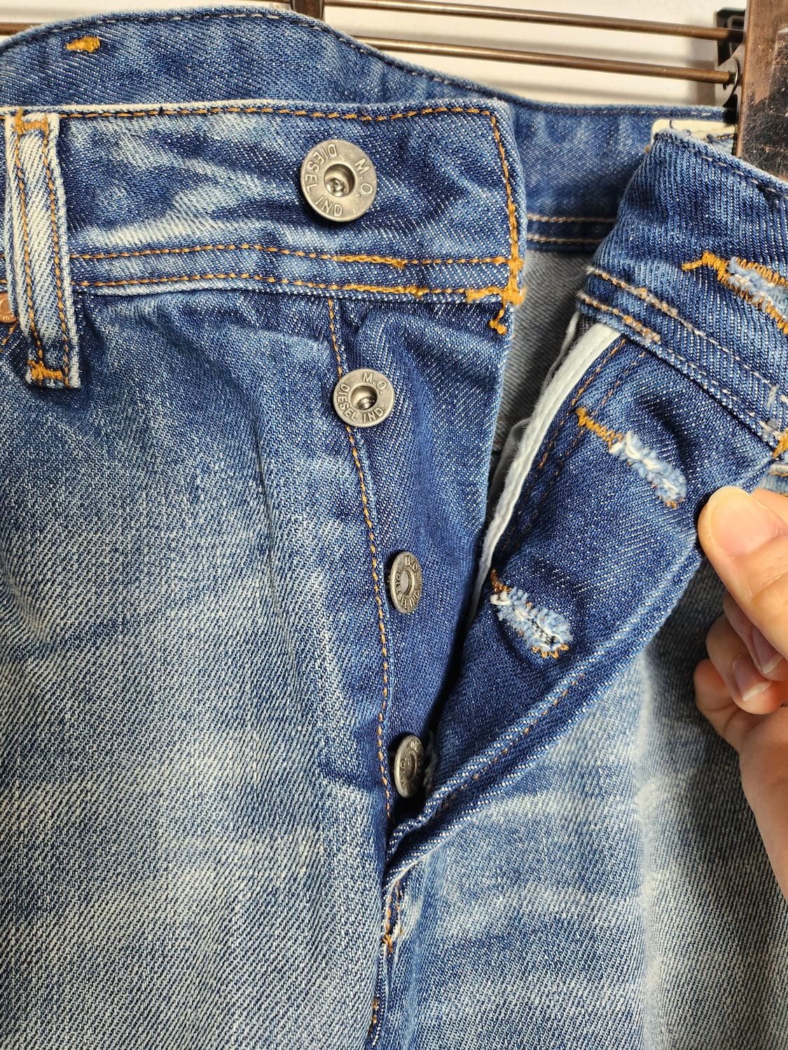 디젤 ZAGHOR 데님 스커트 상품이미지3