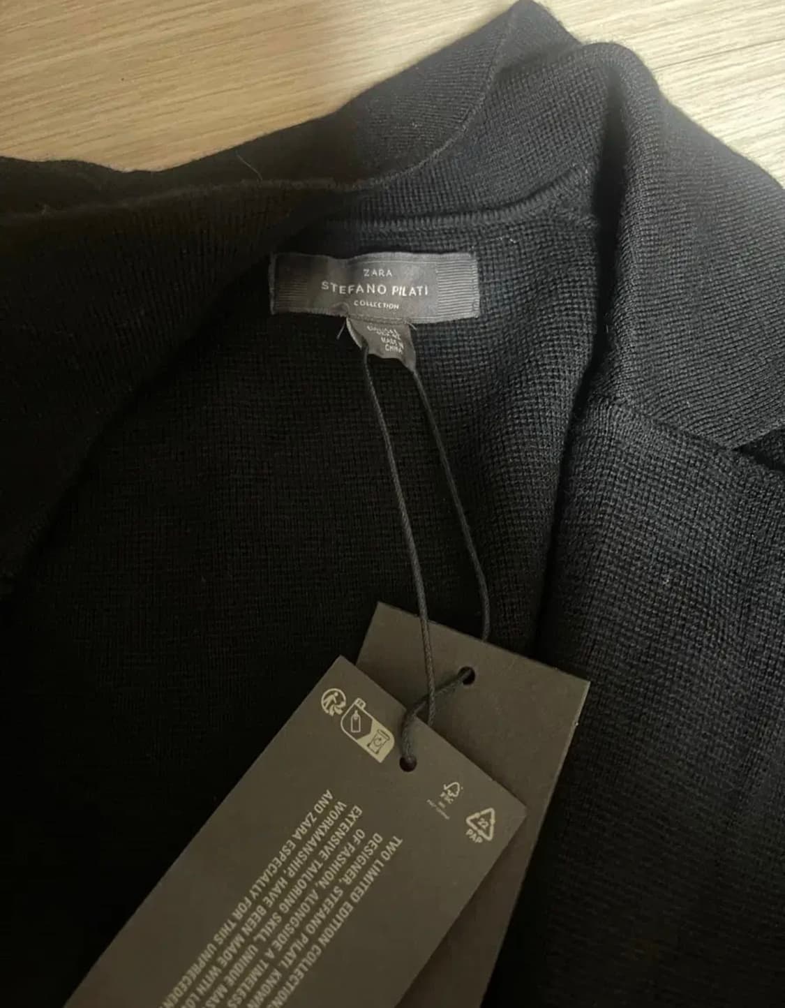 자라 x 스테파노 필라티 니트 울코트 블랙 상품이미지5