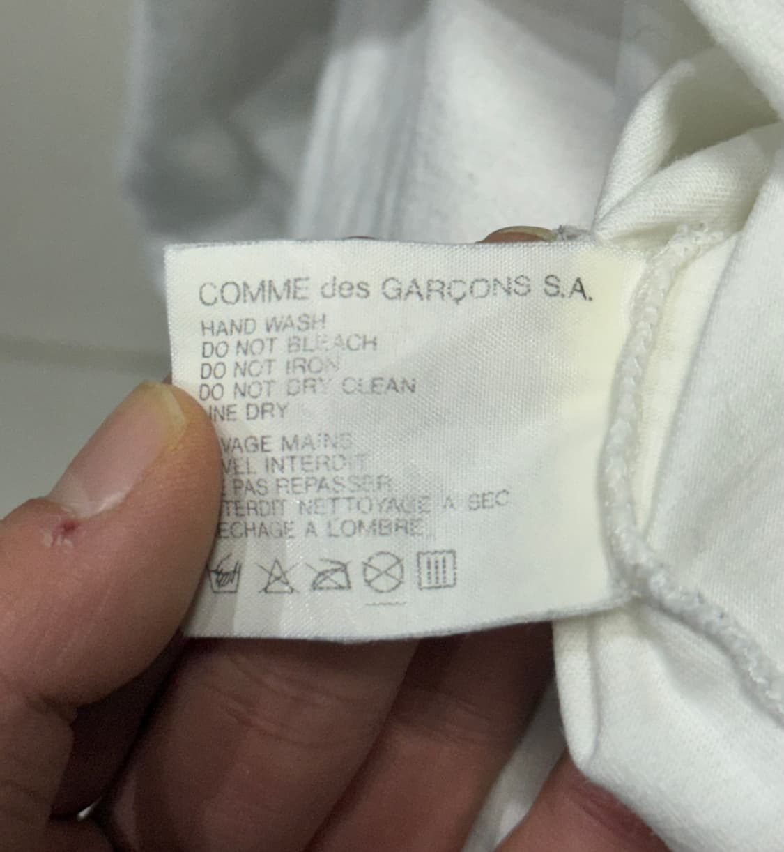 꼼데가르송 90s 아카이브 반팔 티셔츠 상품이미지4