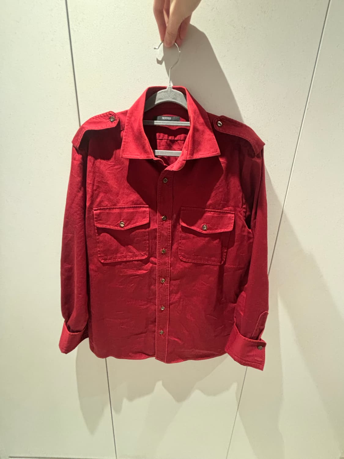 구찌 코튼 견장 셔츠 상품이미지1