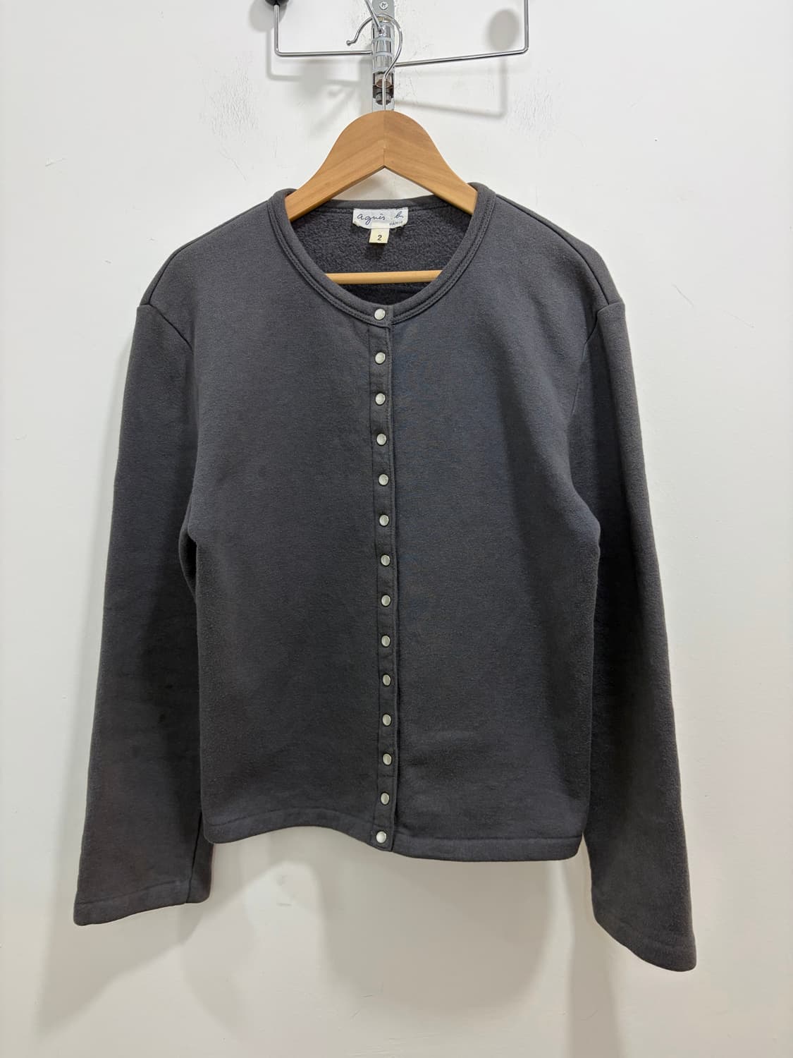 아네스베 차콜 멀티 버튼 코튼 자켓 상품이미지5