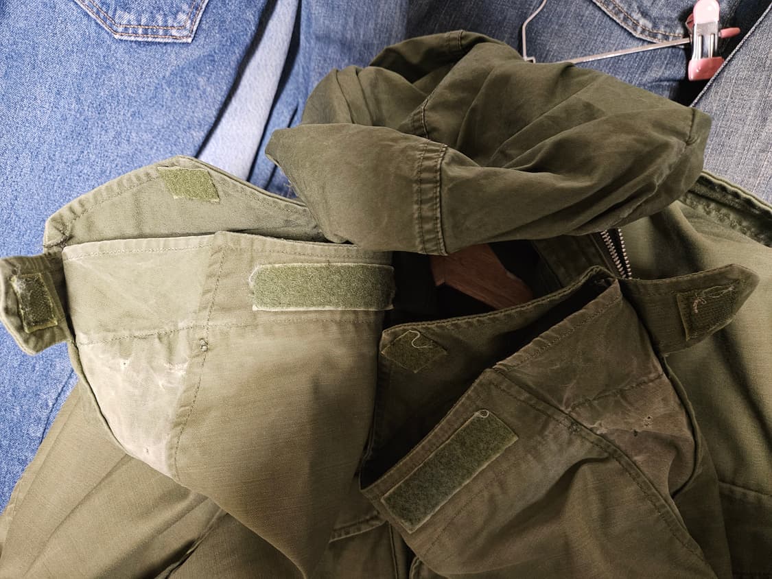 60s 2세대 은지퍼 og m65 미군 필드자켓 s/l 상품이미지4