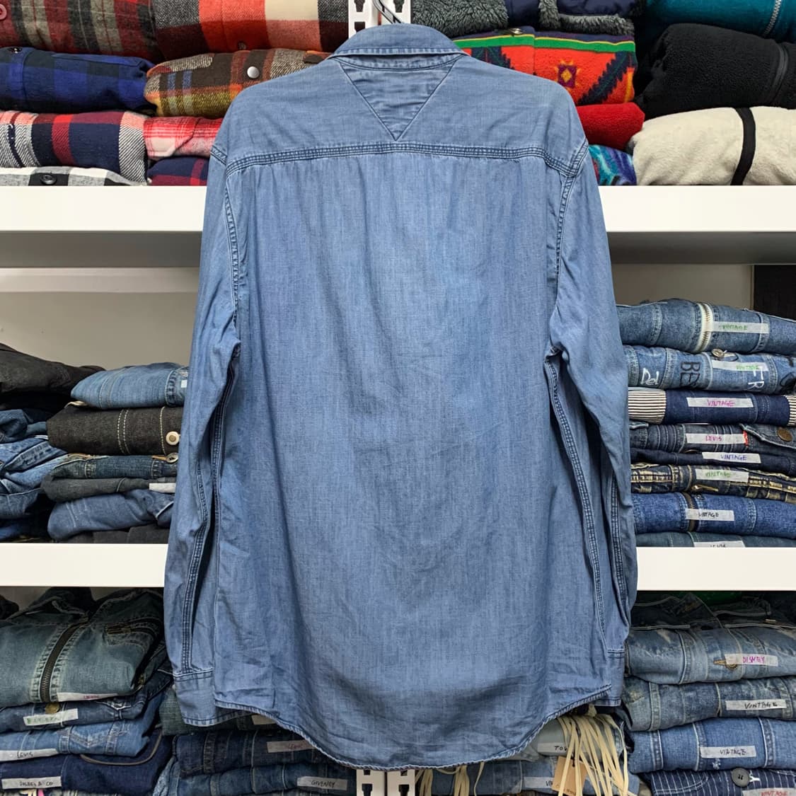[L] 타미힐피거 Indigo Yarns Fils 데님셔츠 상품이미지3