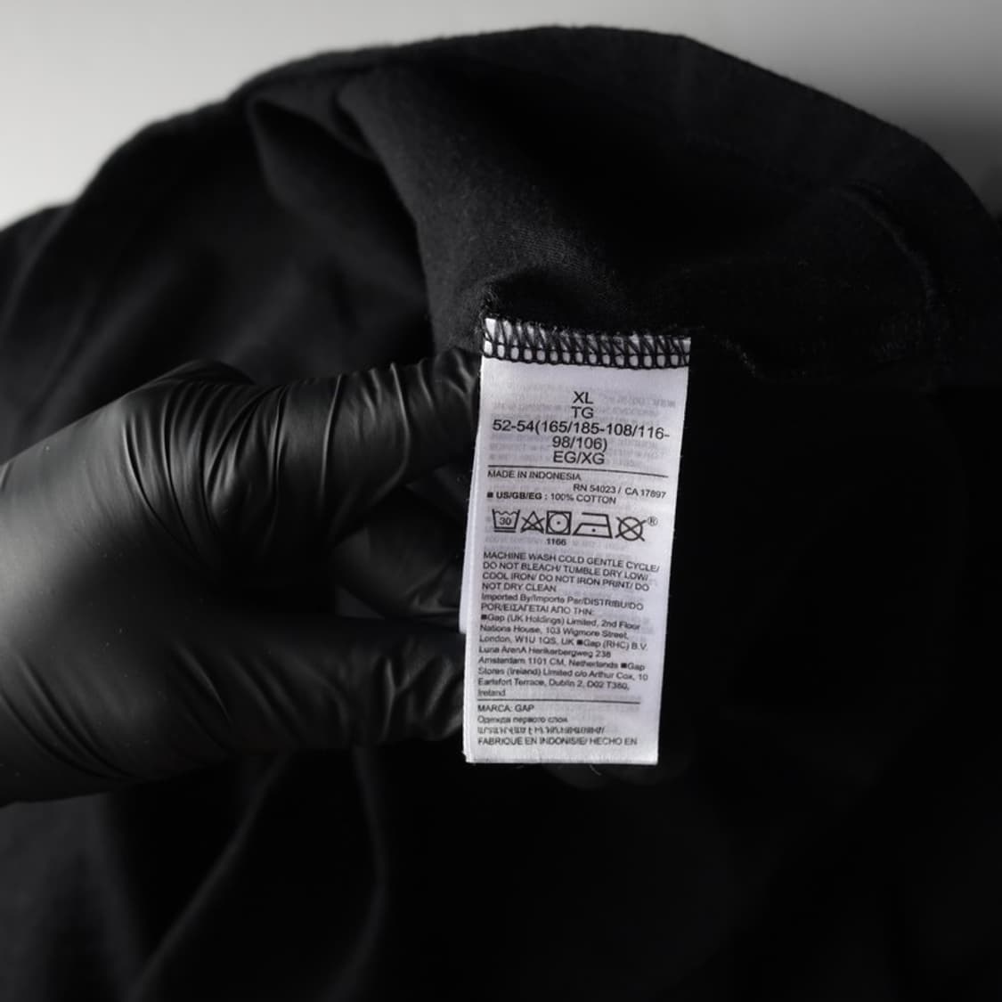 GAP 아치 빅로고 오버핏 블랙 반팔 티셔츠 XL 상품이미지6