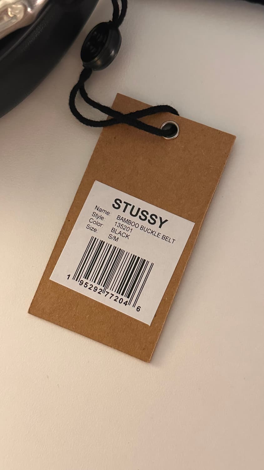 (새상품) 스투시 밤부 버클 벨트 블랙 S/M 상품이미지2
