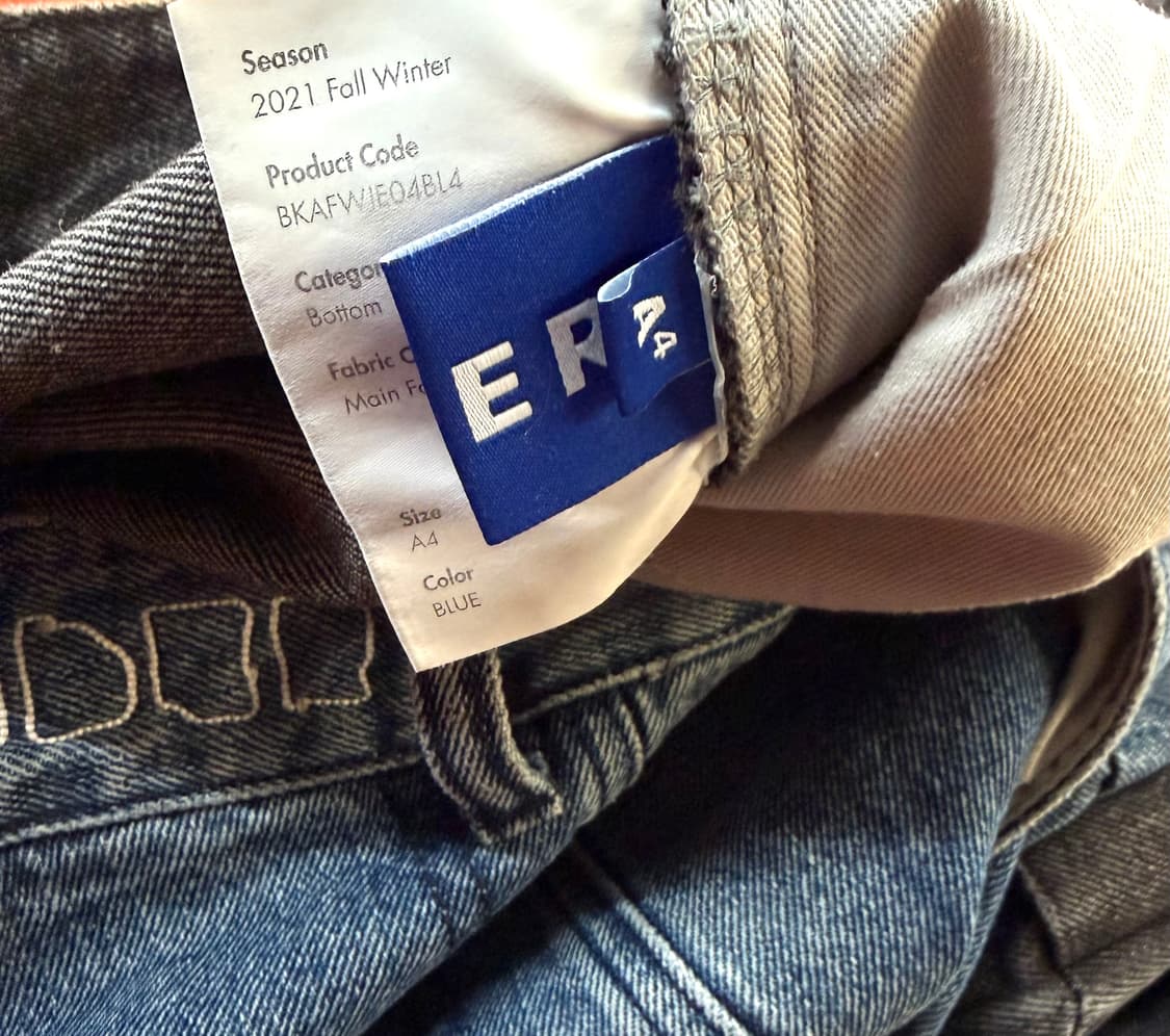 34/ 아더에러 이클립스 투톤 데님 팬츠 상품이미지9