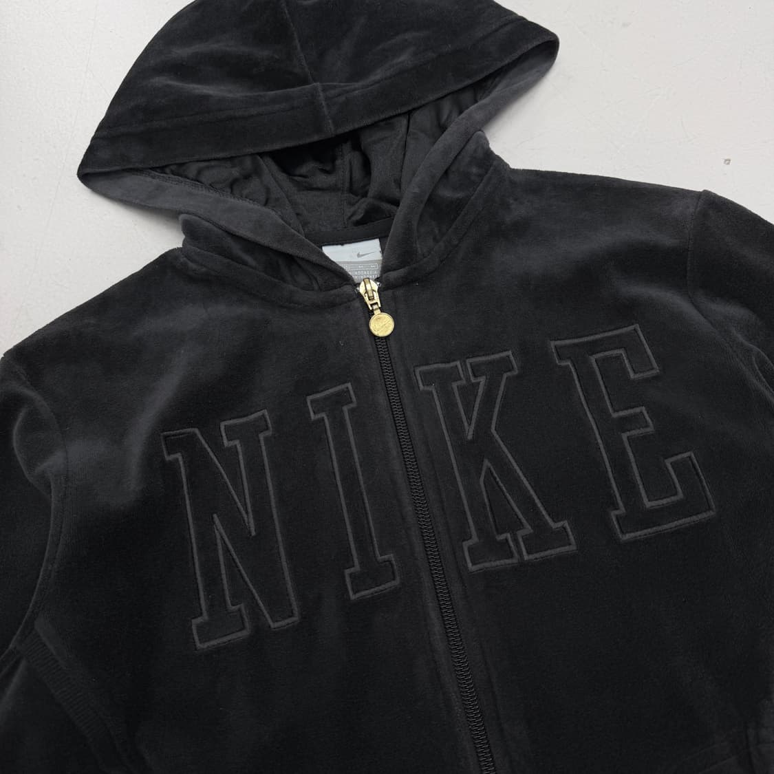 나이키 Y2K 빅로고 벨벳 아치로고 후드집업 상품이미지3
